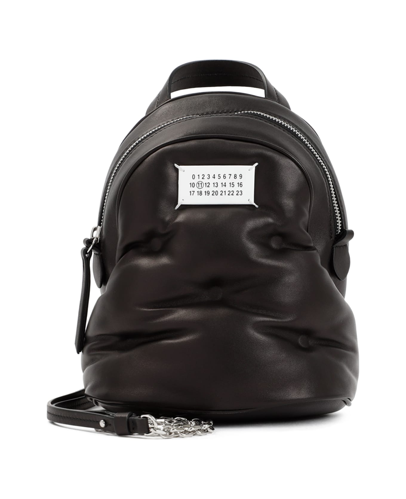 Maison Margiela Leather Glam Slam Backpack - Black