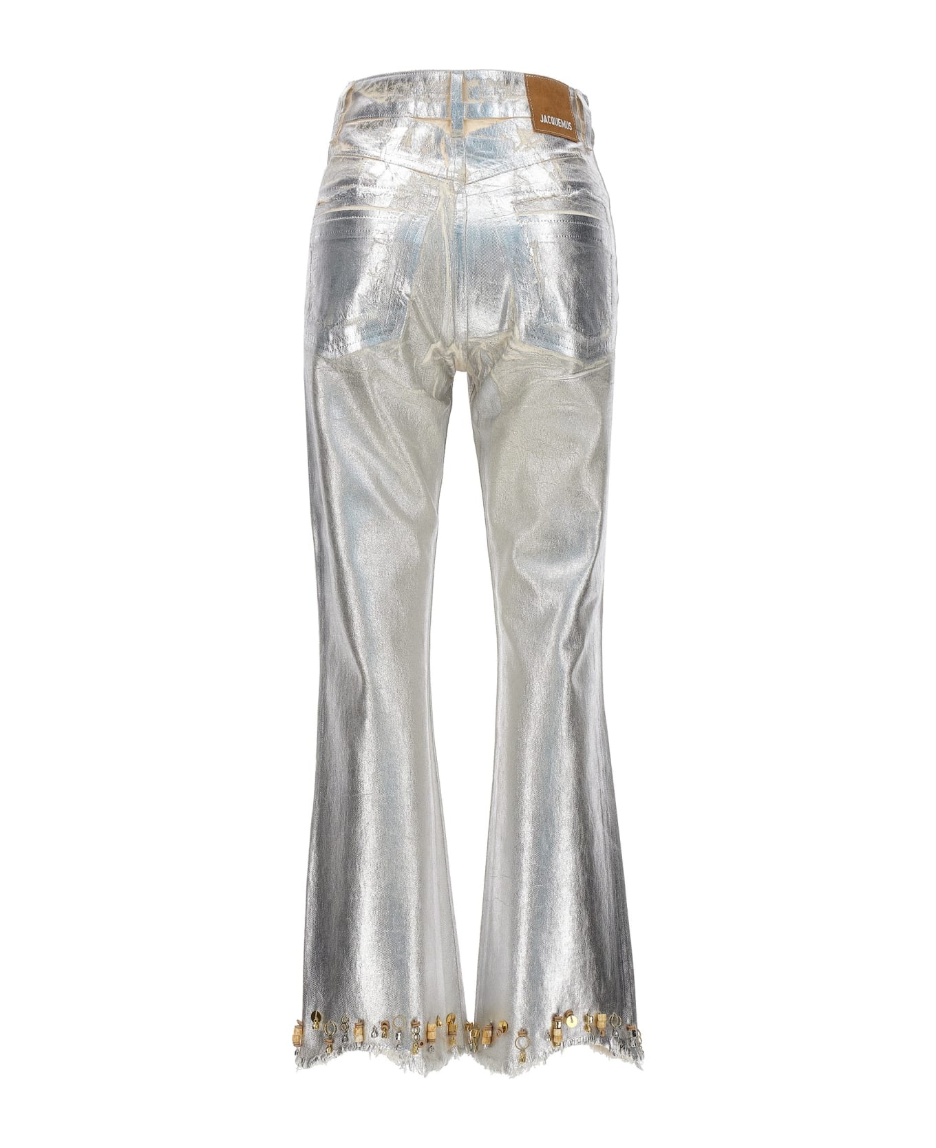 Jacquemus 'le De N Mes Court Articha' Jeans - Silver