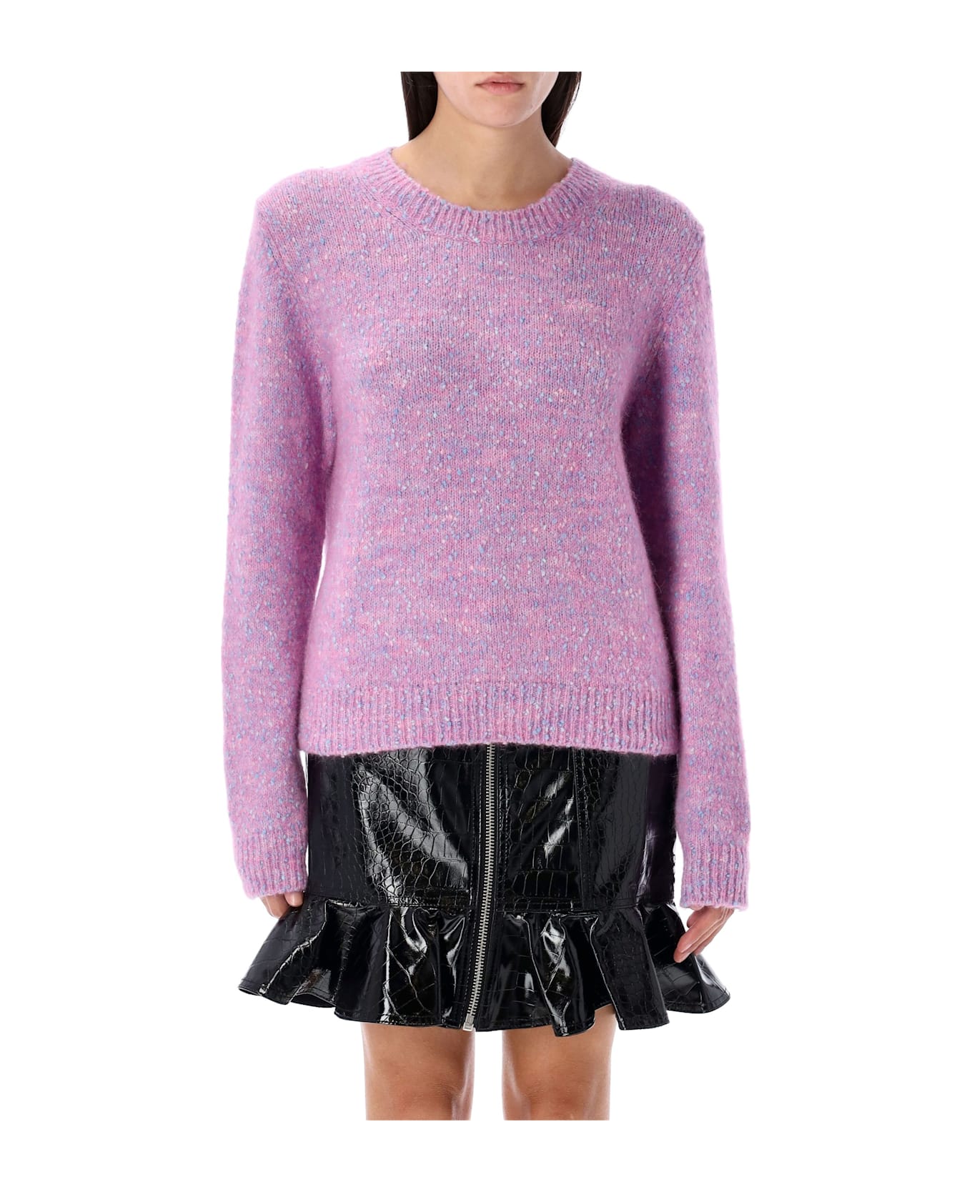 Ganni Round Neck Jumper - ROSE VIOLET