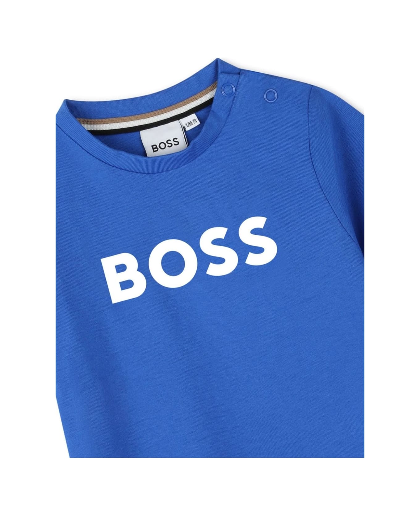 Hugo Boss T-shirt Con Stampa - Blue