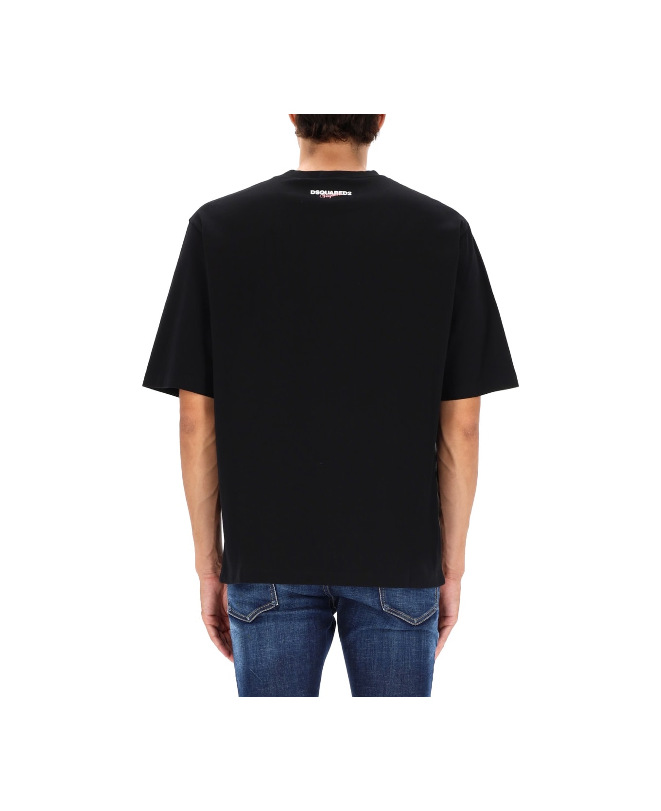 Dsquared2 X Vaquera Print T-shirt - BLACK