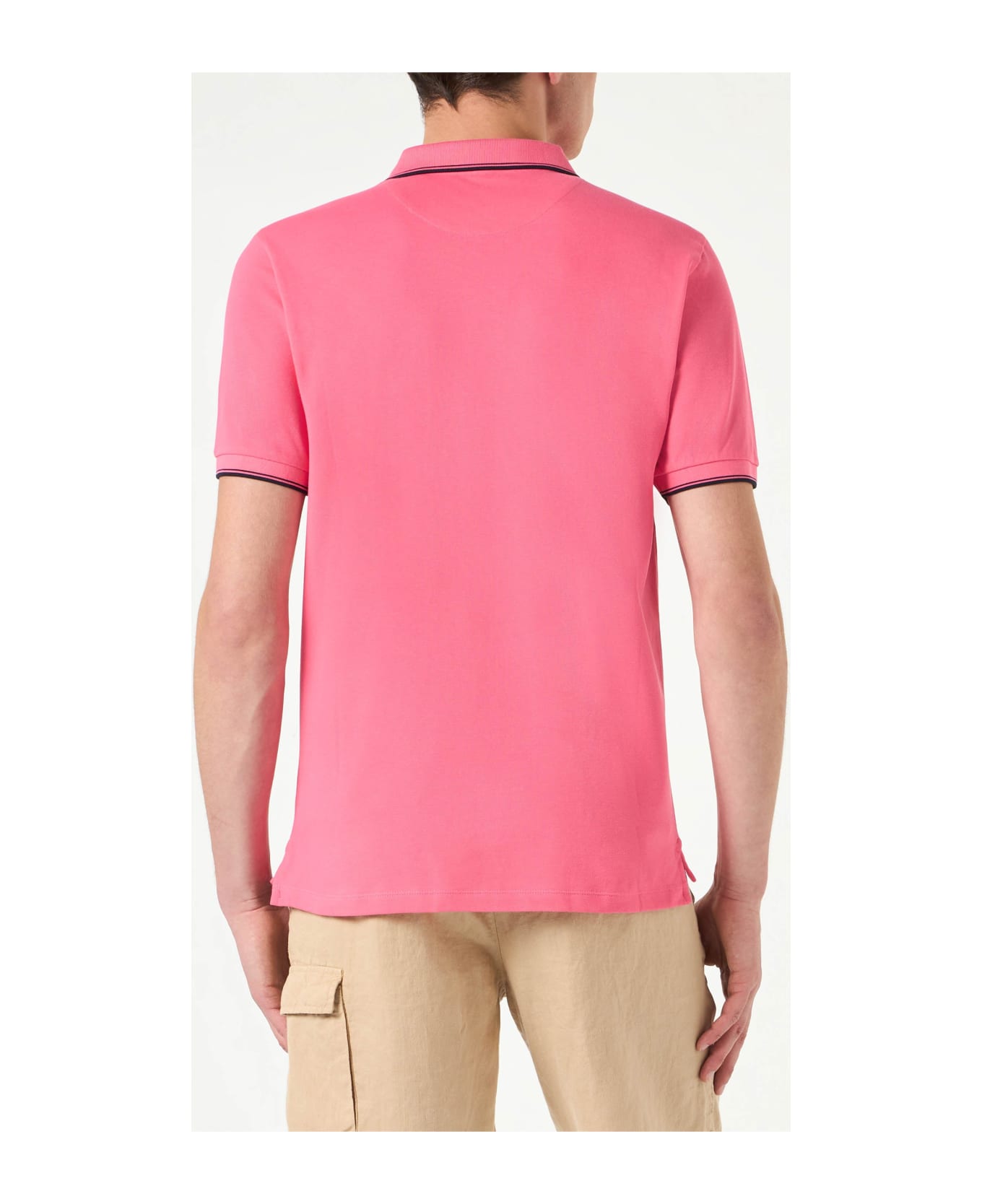 MC2 Saint Barth Man Fluo Pink Polo Piquet - PINK