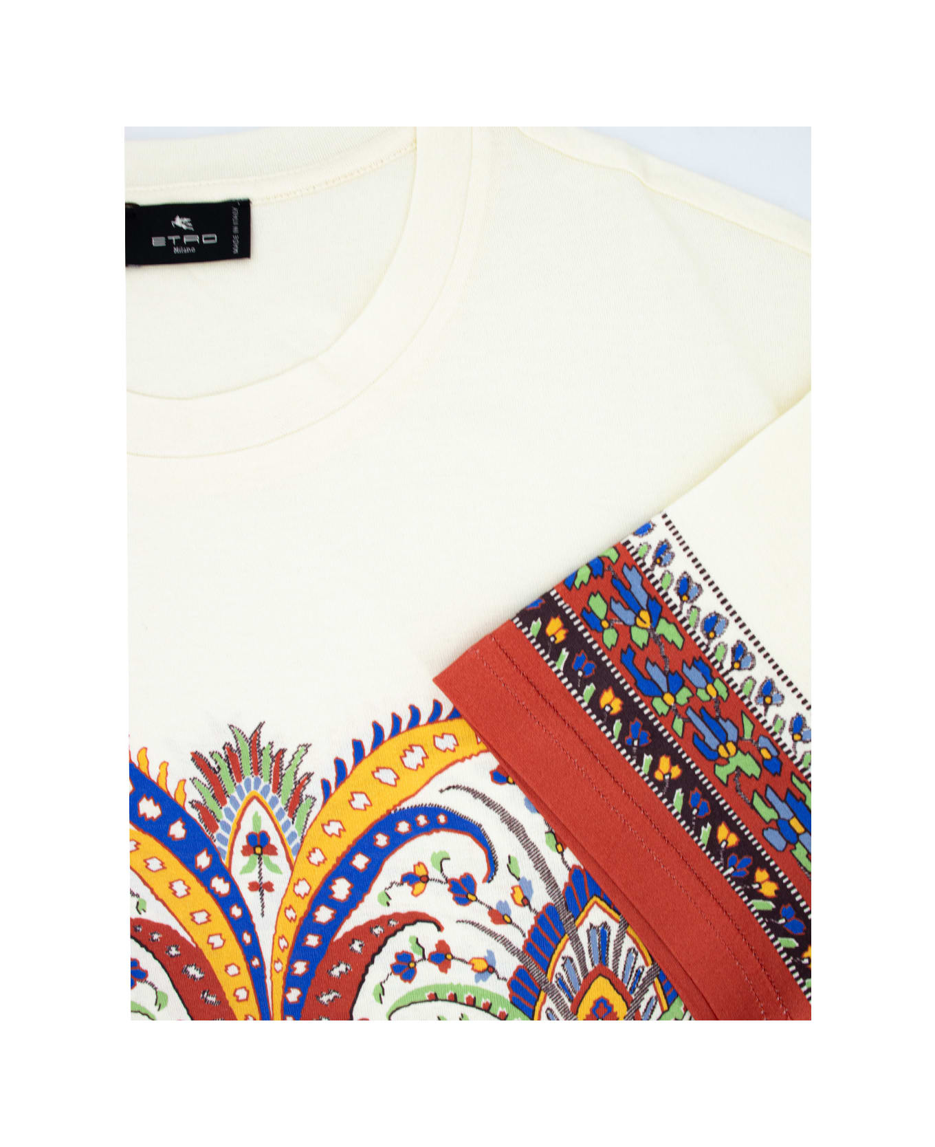 Etro Printed T-shirt - PRINT ON WHITE BASE