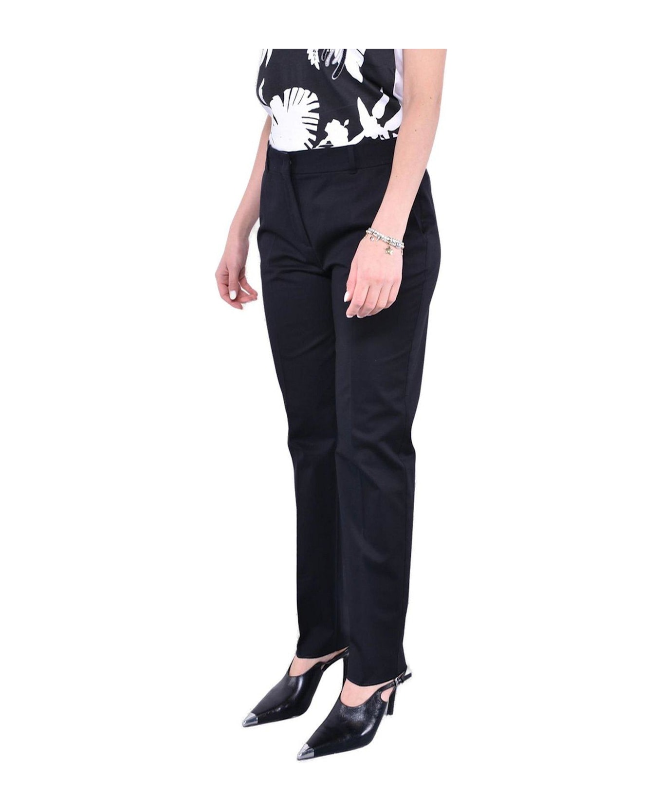Max Mara Studio David High Waist Trousers Max Mara Studio - BLACK