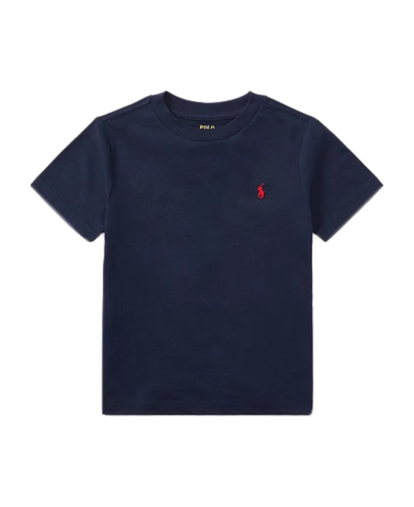 Ralph Lauren Crew Neck T-shirt In Cotton Jersey - Blu navy Tシャツ＆ポロシャツ