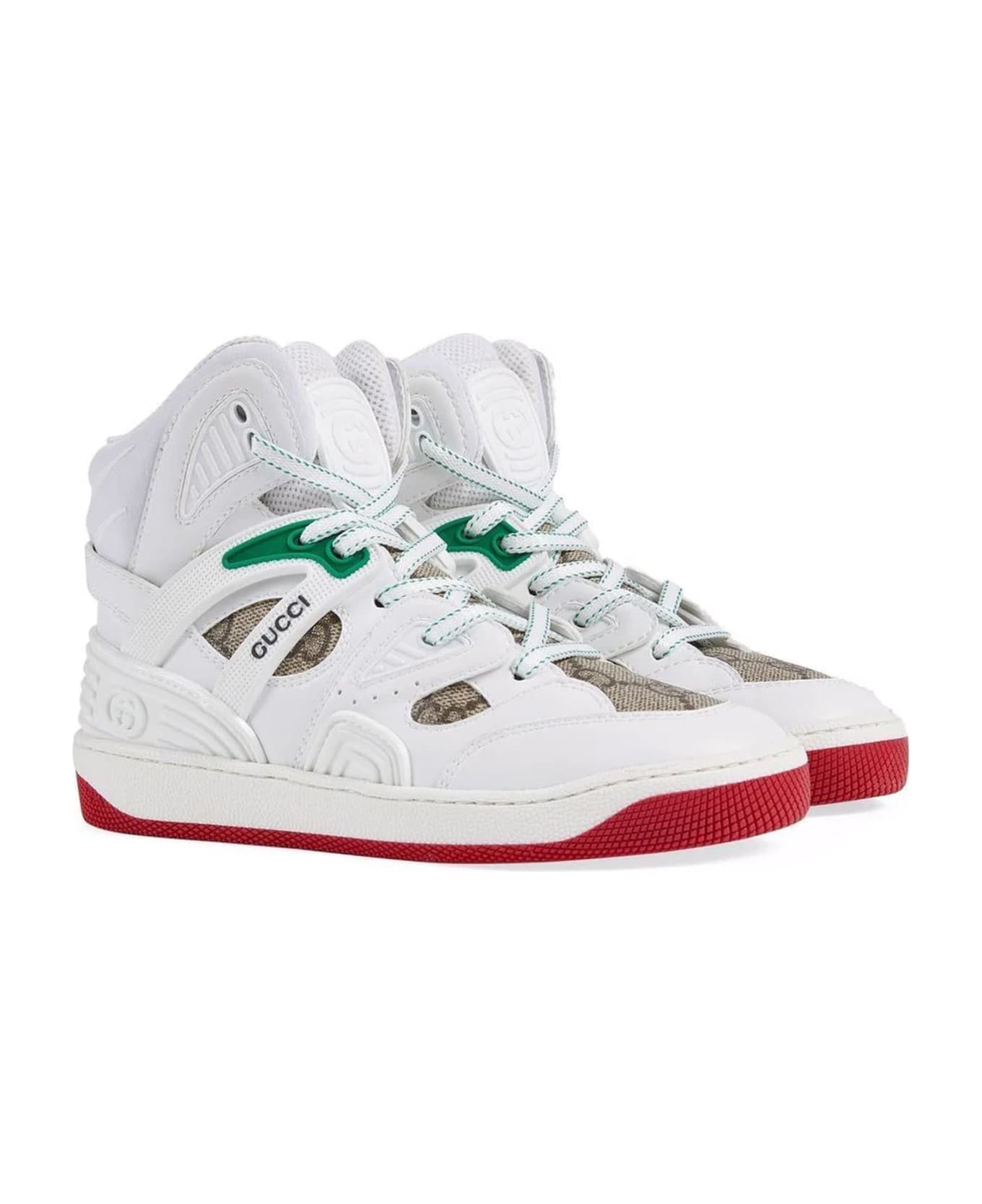Gucci White Canvas Sneakers - Bianco