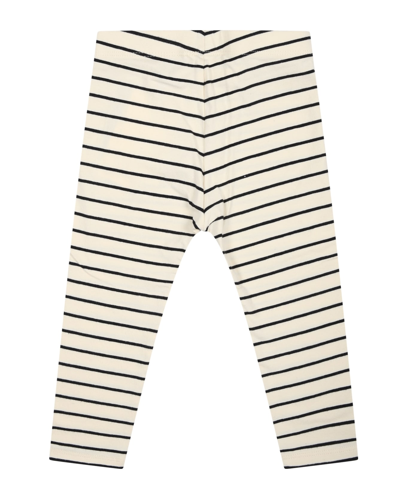 Calvin Klein Striped Multicolor Legging For Baby Kids With Logo - Multicolor