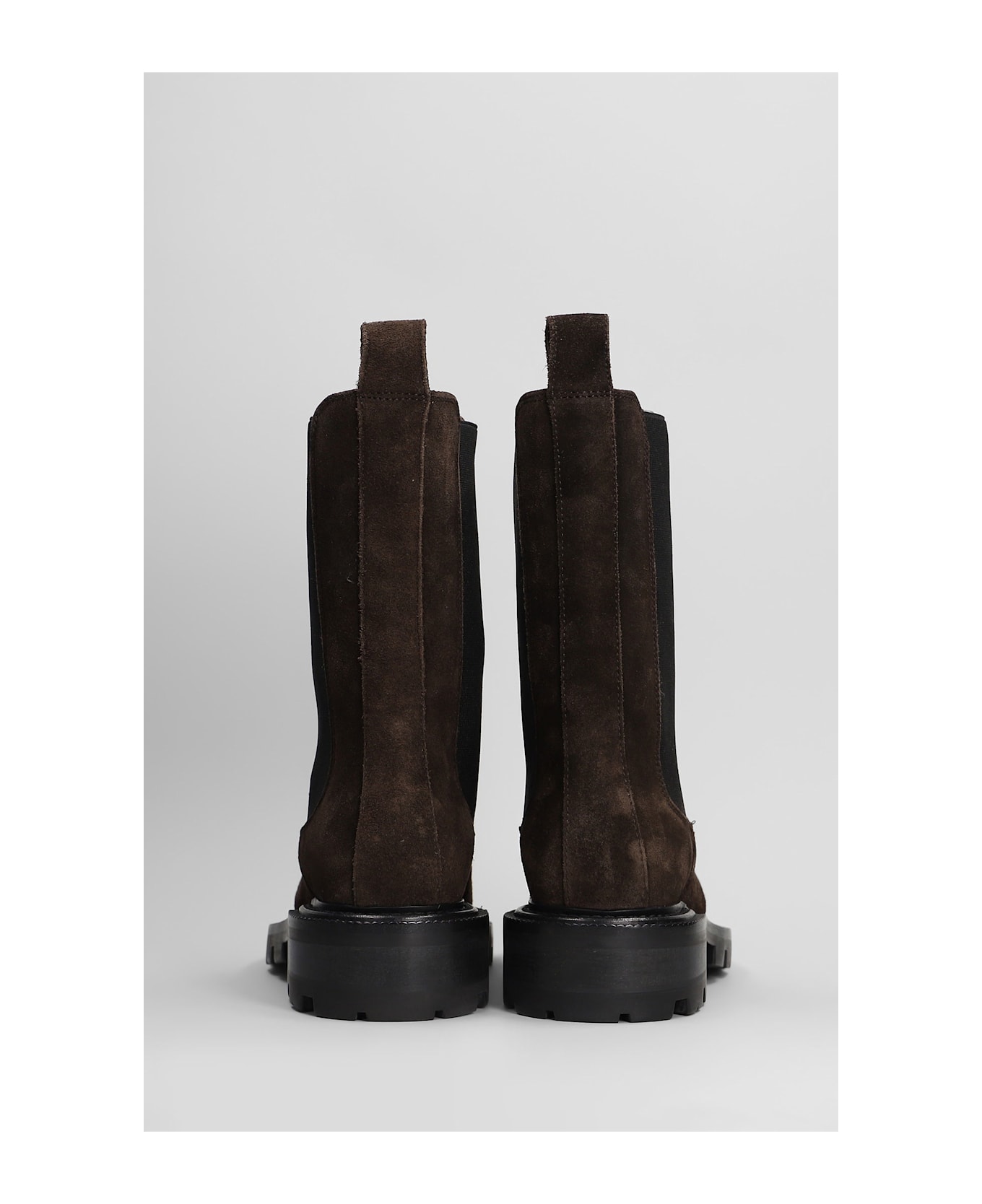 Paris Texas Napa Chelsea Boot Combat Boots In Brown Suede - brown
