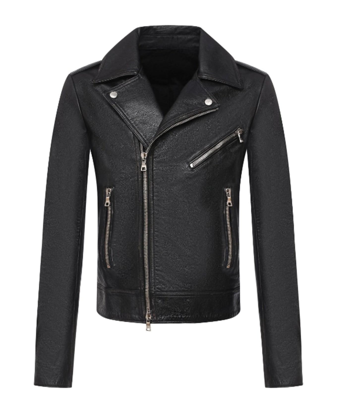 Balmain Leather Jacket - Black レザージャケット