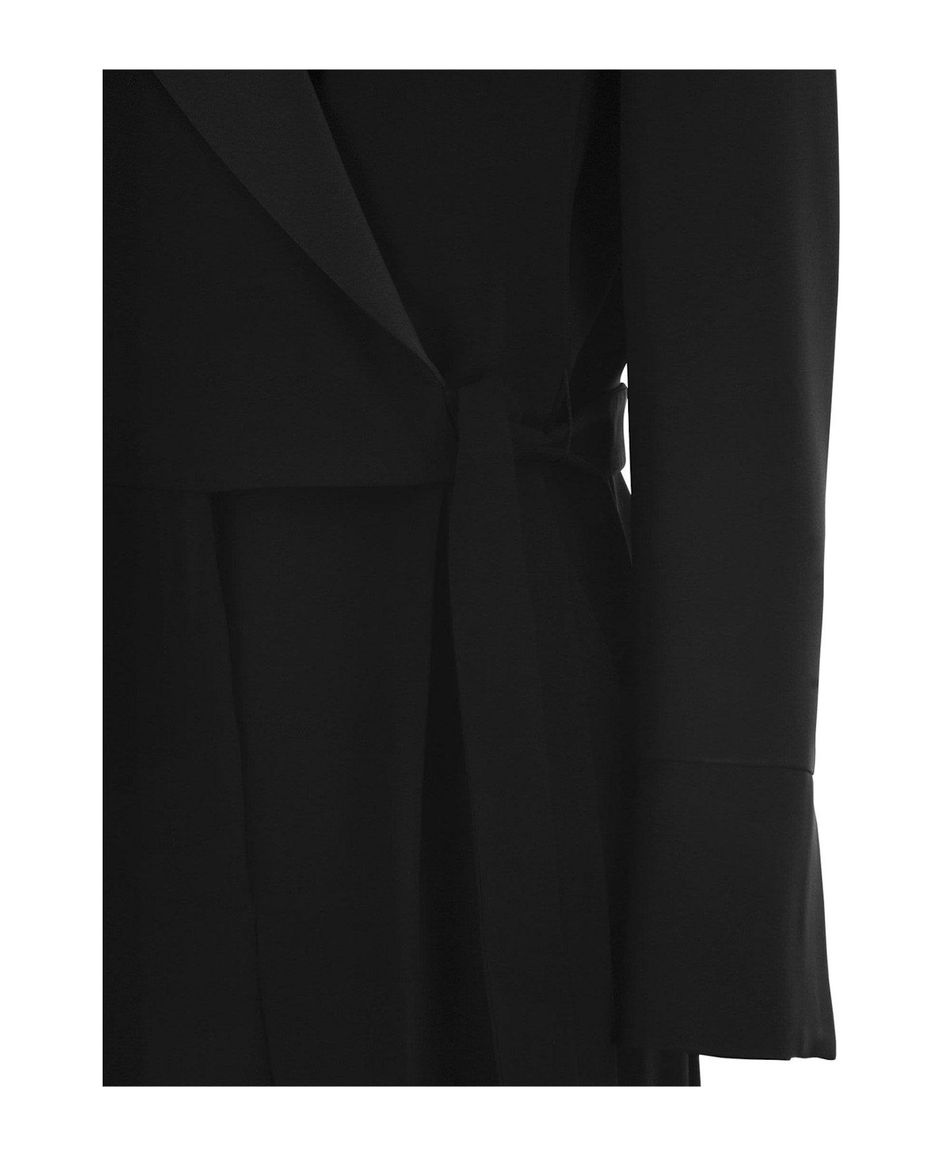 スーツ Weekend Max Mara BAVIERA - Cady wrap-around jumpsuit Cady wrap jumpsuit, black | Weekend Max Mara