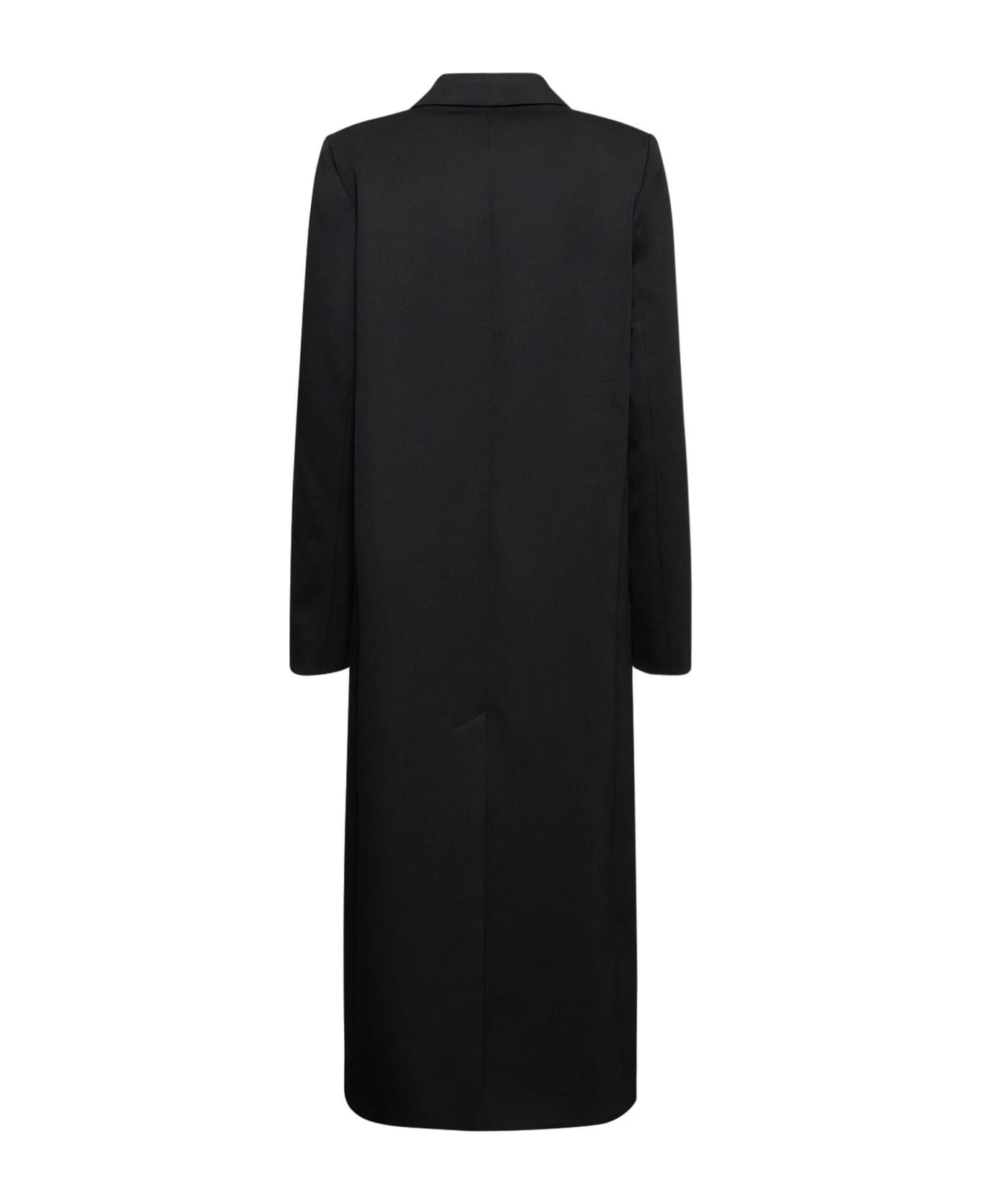 Lanvin Black Single-breasted Tailored Coat - Black