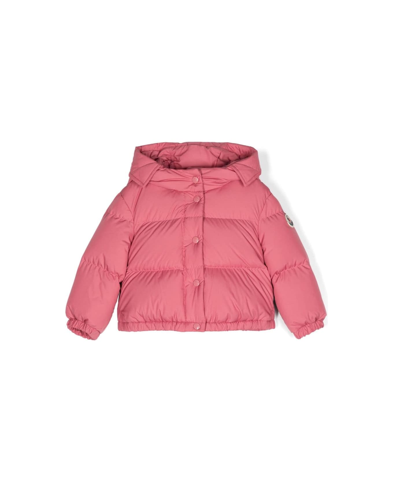 Moncler Pink Down Jacket Baby Girl - Pink