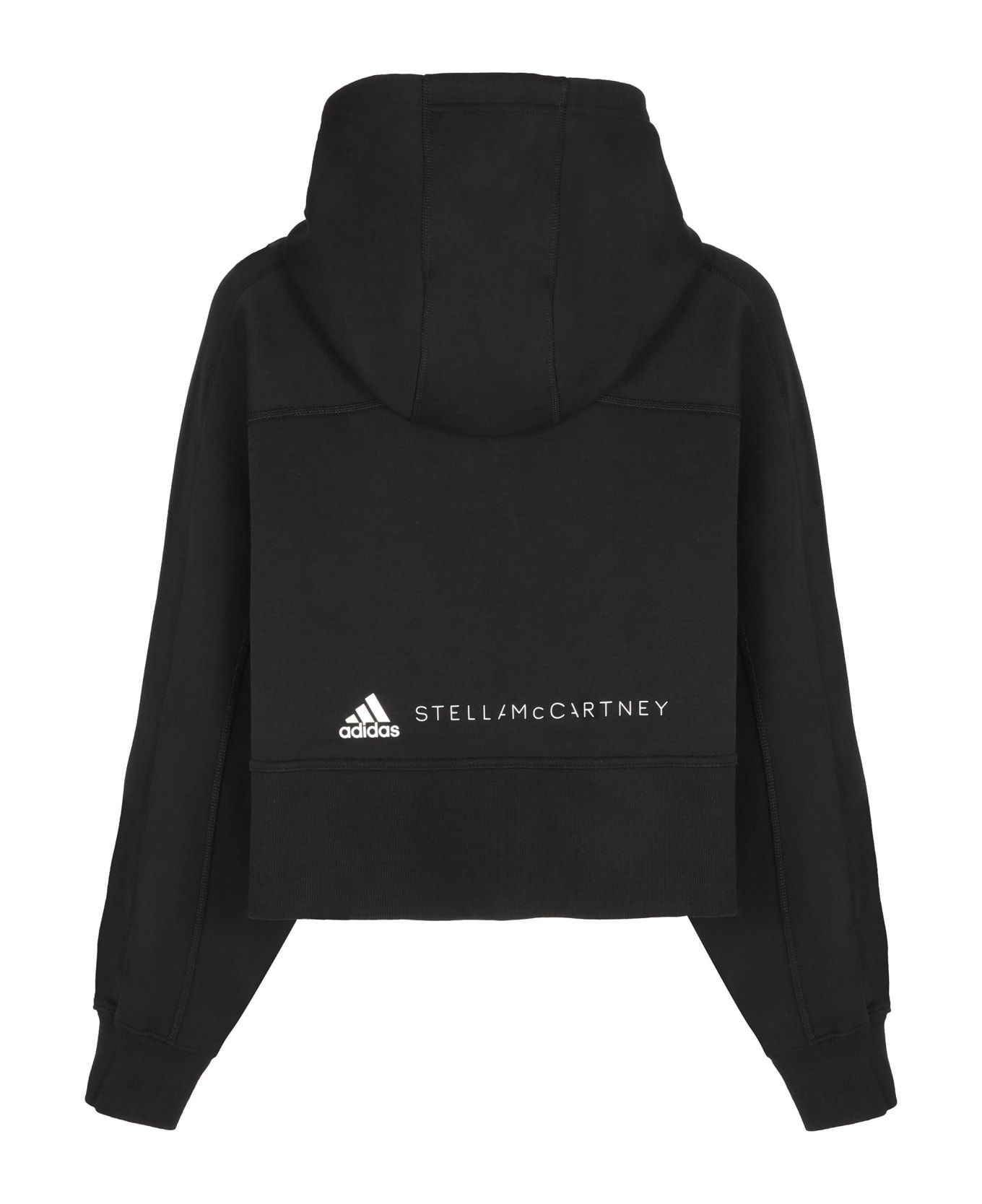Adidas by Stella McCartney Cotton Full Zip Hoodie - black ニットウェア