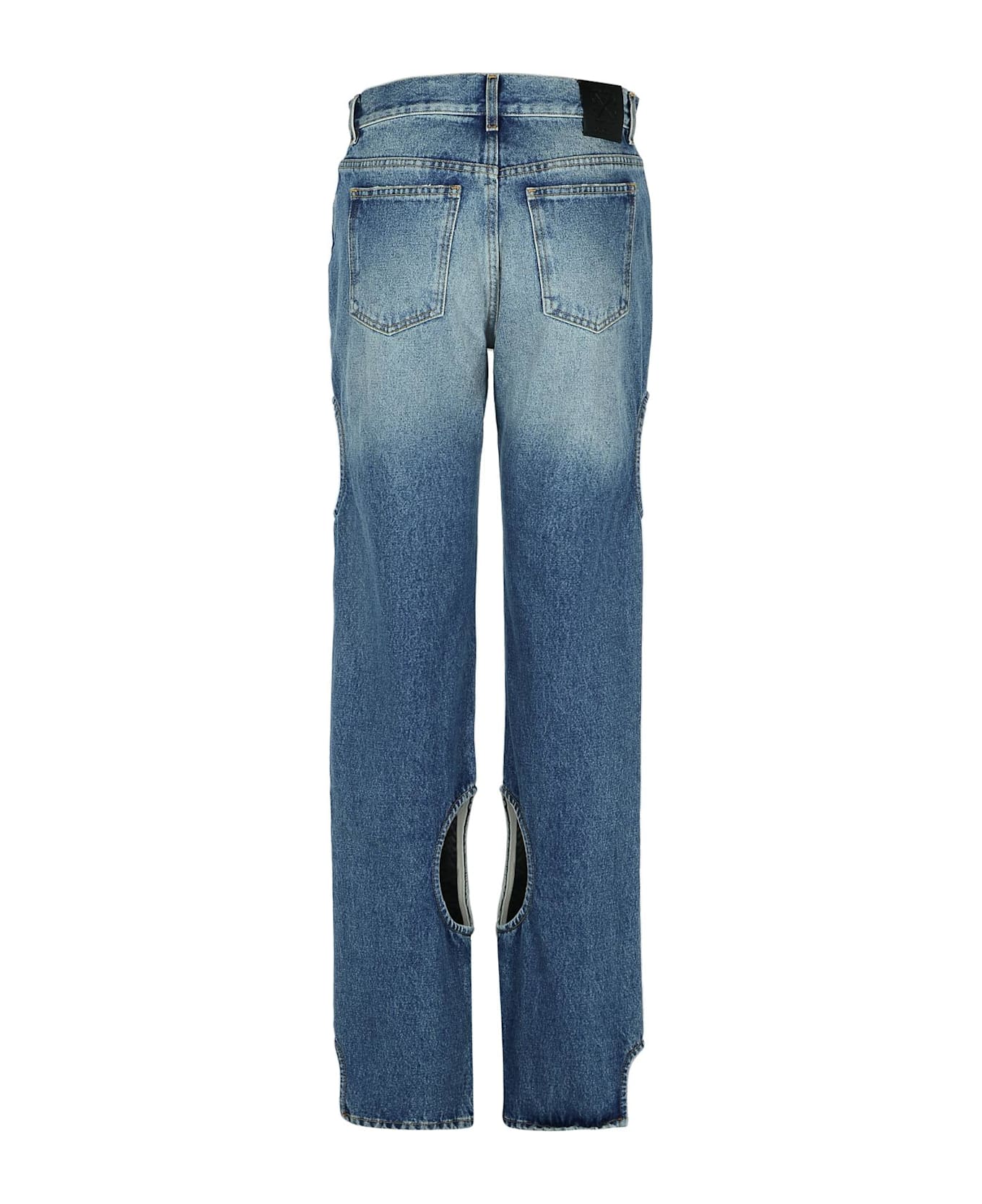 Off-White 'meteor' Blue Denim Jeans - Blue