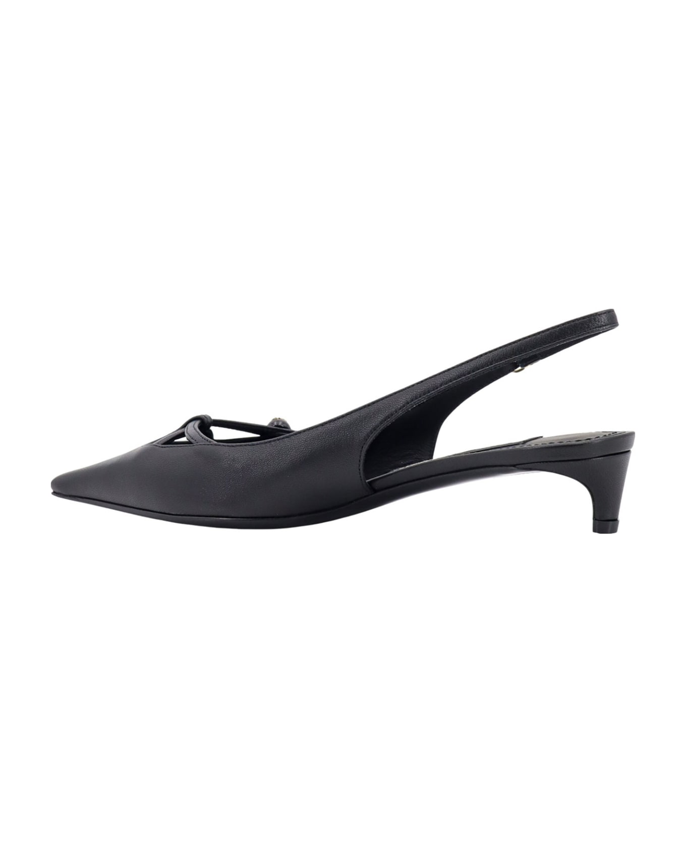 Dolce & Gabbana Dg Logo Slingback - Black