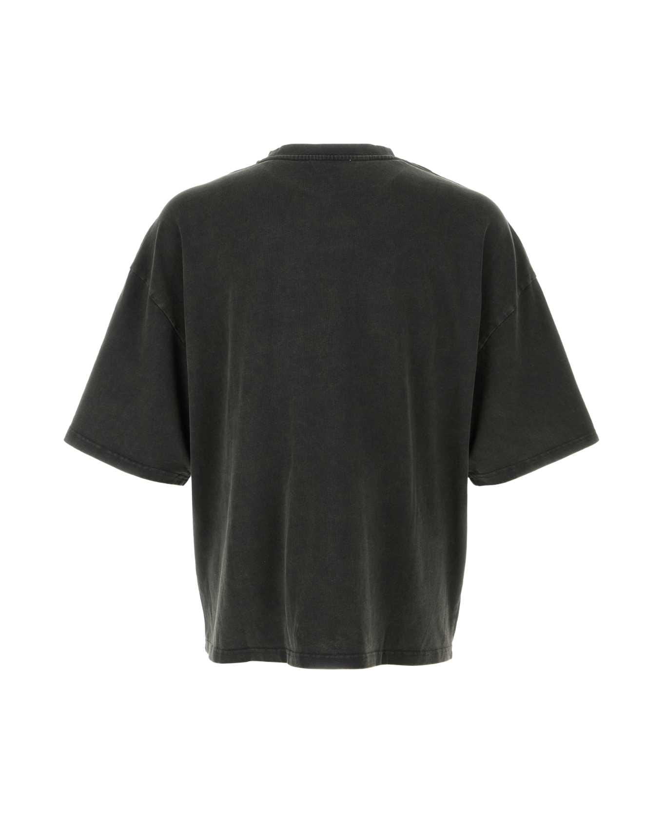 Entire Studios Graphite Cotton Oversize T-shirt - WASHEDBLACK