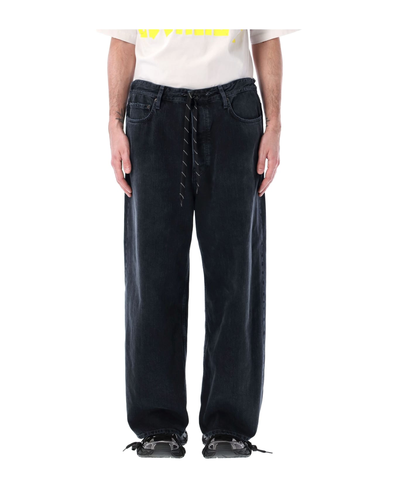 Balenciaga Wide-leg Jeans - Black