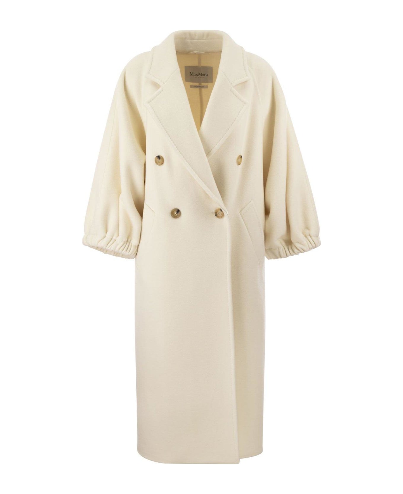 Max Mara Zaffo Double-breasted Coat - White