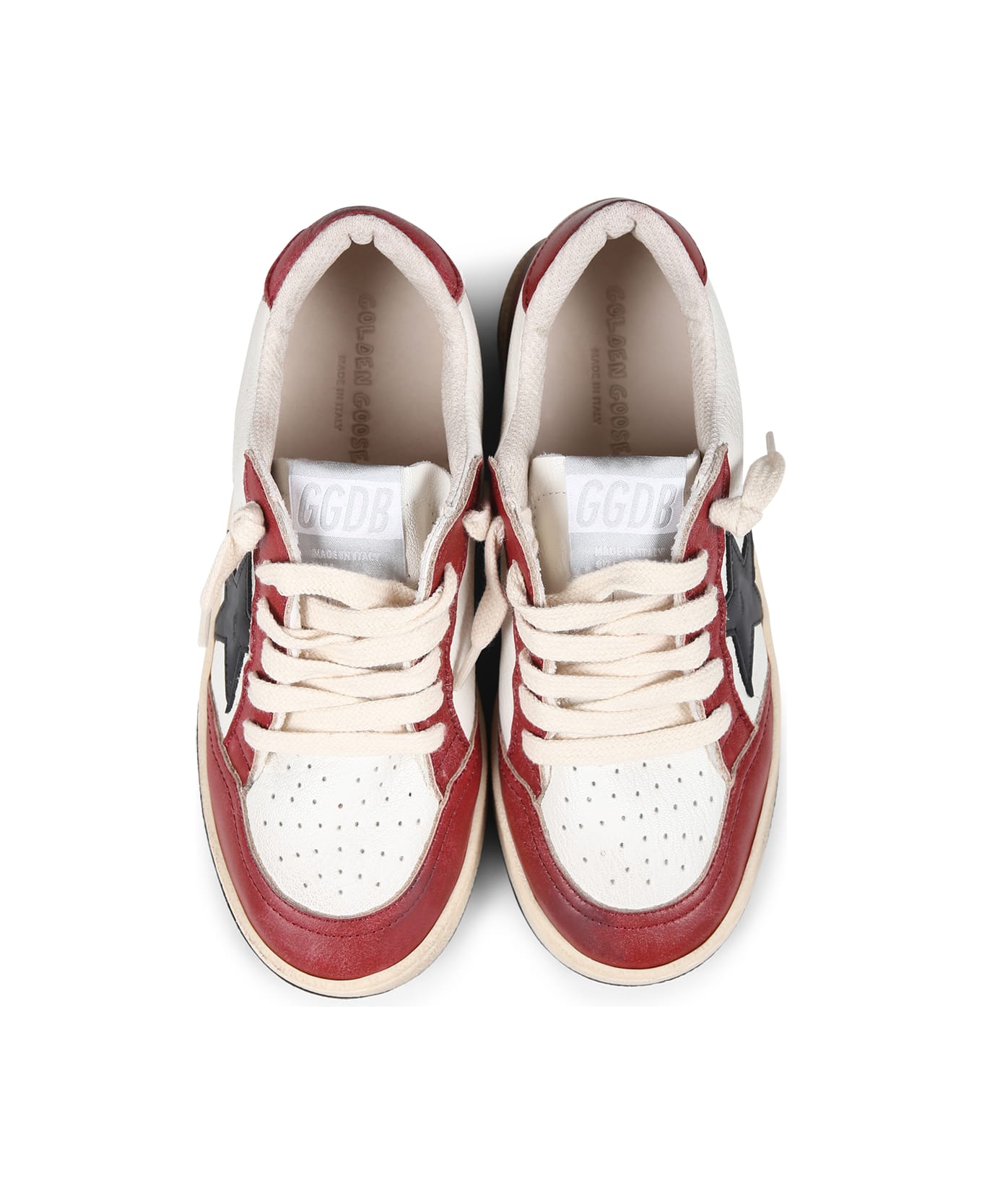 Golden Goose Red Sneakers For Kids - Red