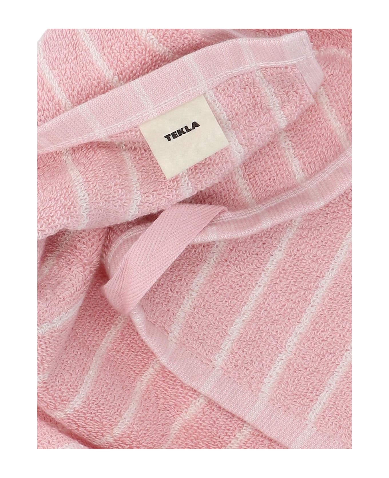 Tekla Guest Towel - Shaded Pink Stripes