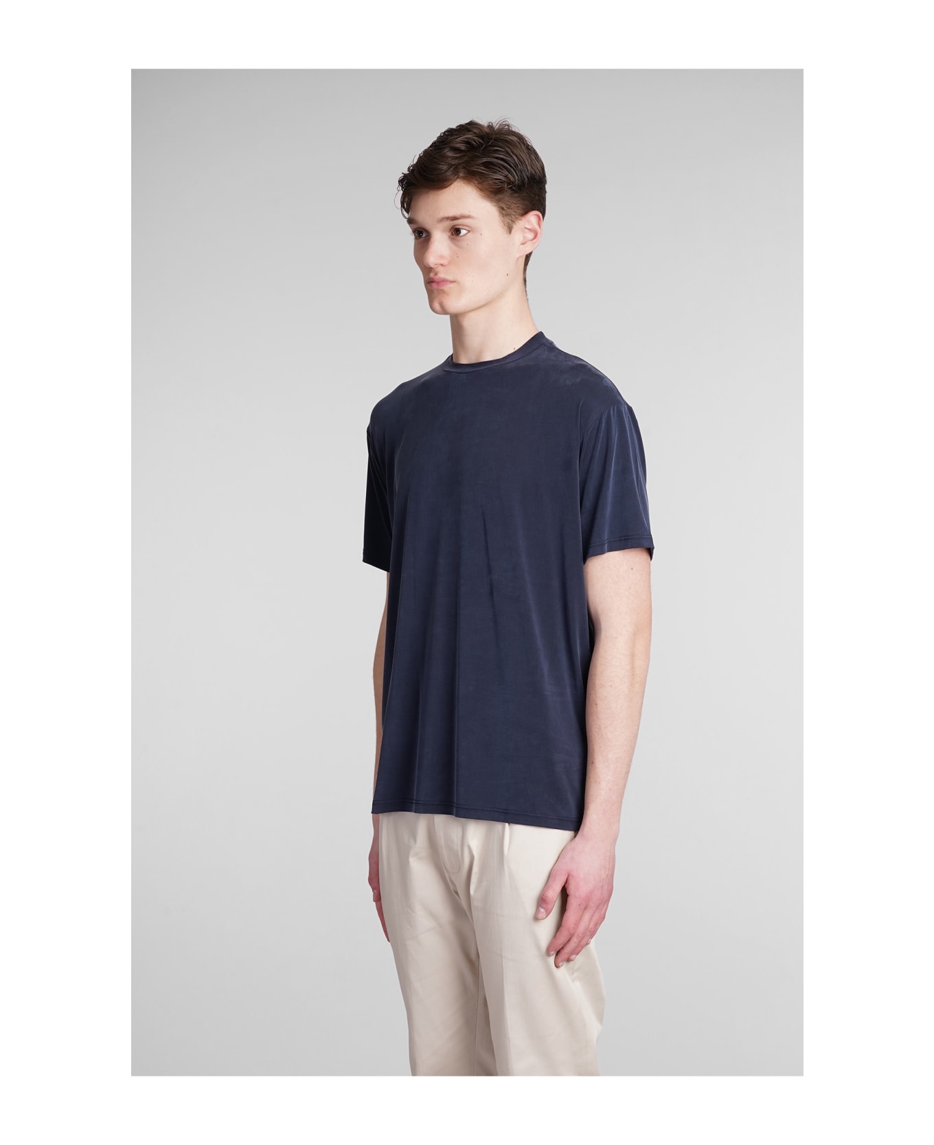 Low Brand B224 T-shirt In Blue Polyamide Polyester - blue シャツ