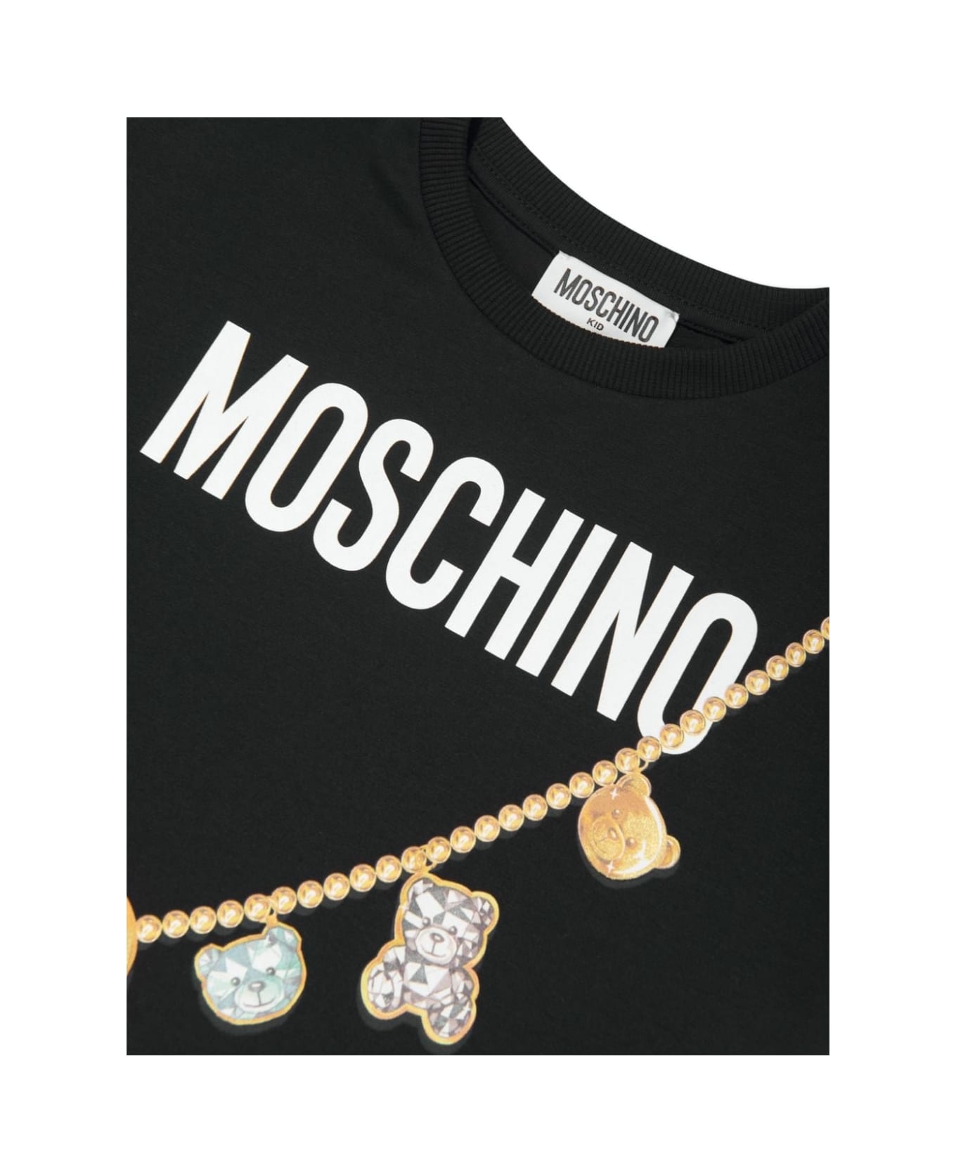 Moschino T-shirt Con Stampa - Nero