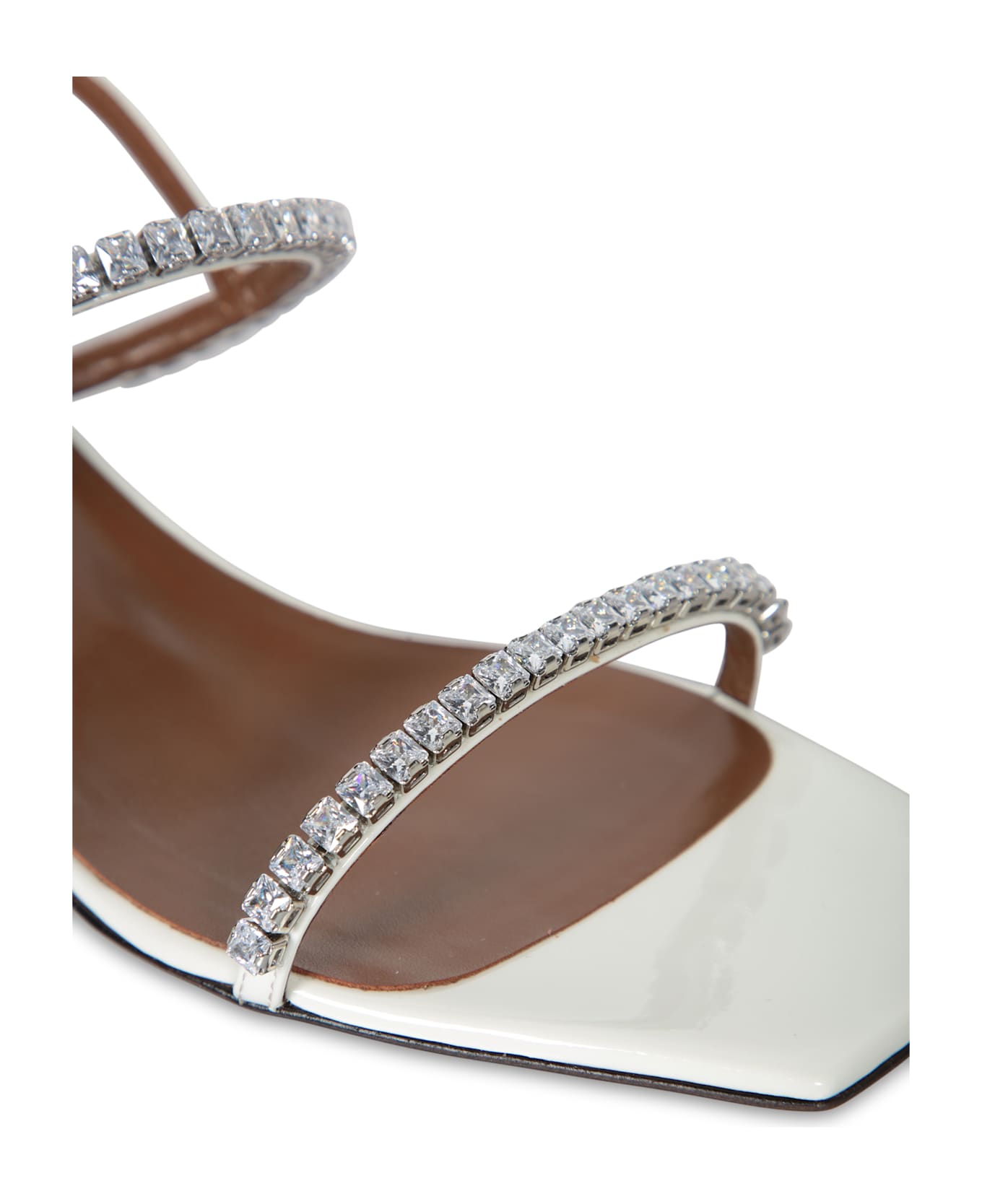 Giuseppe Zanotti White Jewel Heeled Sandals - White