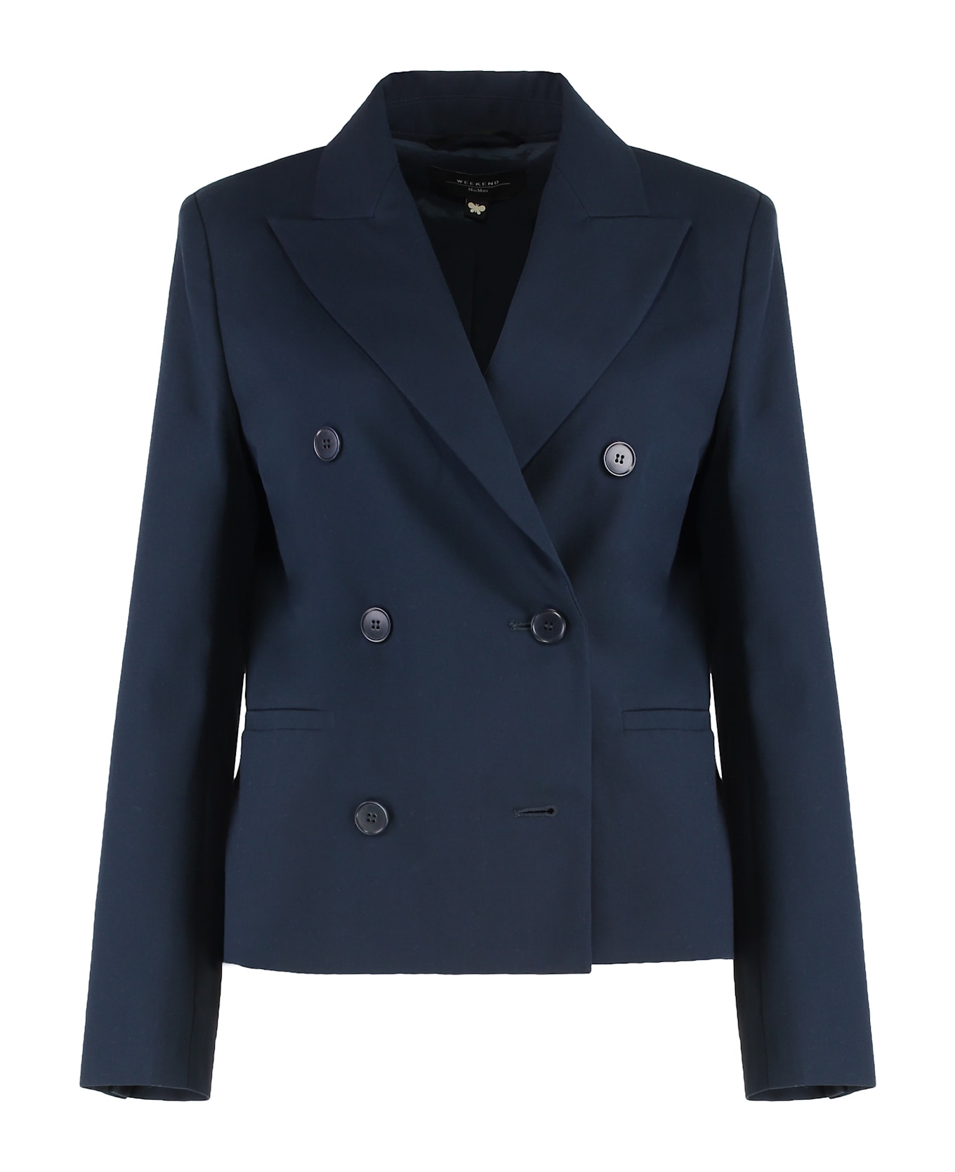 Weekend Max Mara Double-breasted Jacket Carpet - blue