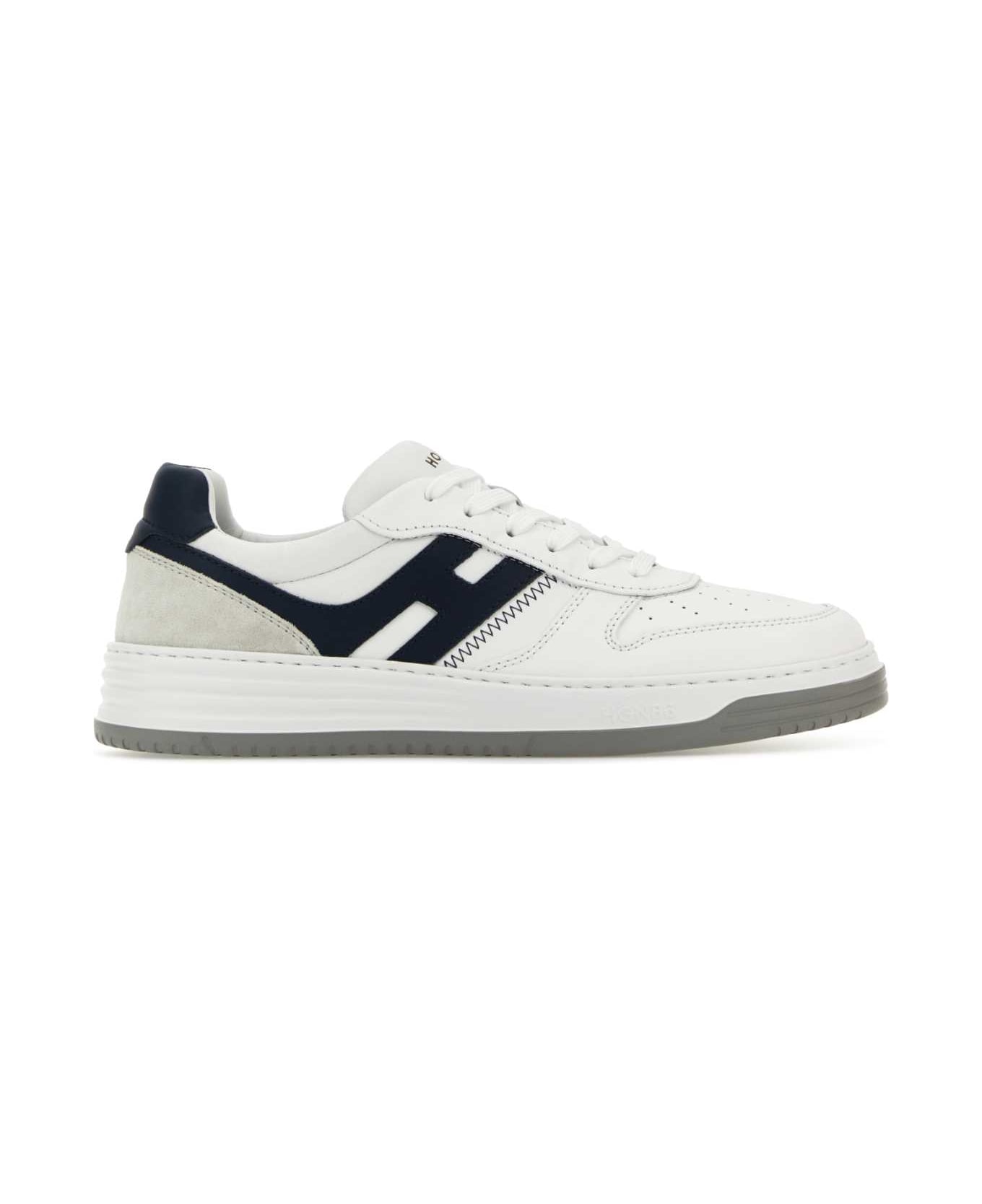 Hogan White Leather H630 Sneakers - B001U828BLUTUAREG