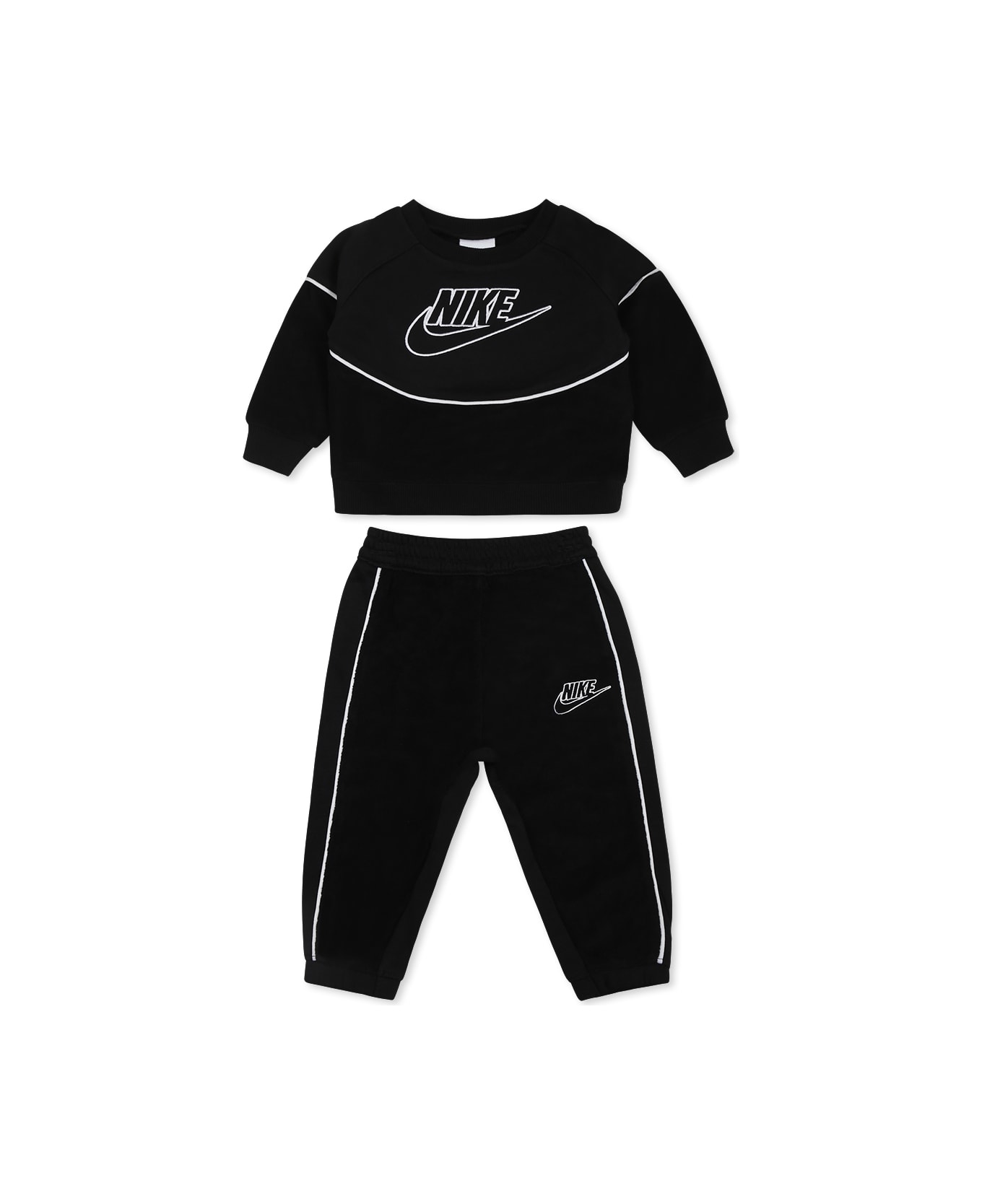 Nike Black Suit For Boy With Logo - Black