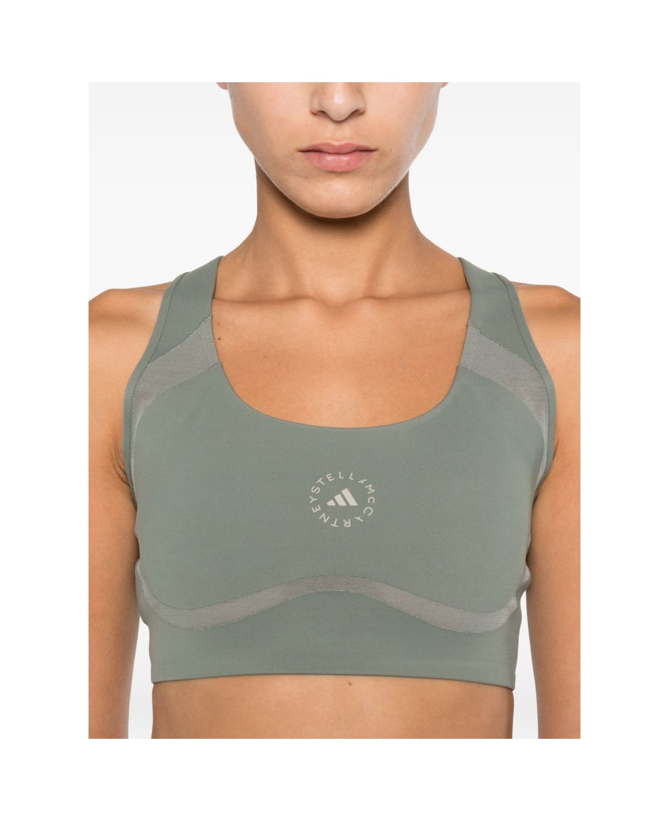 Adidas by Stella McCartney Logo Gym Bra - Green