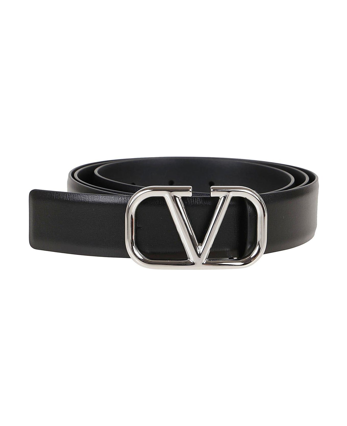 Valentino Garavani Vlogo Plaque Buckled Belt
