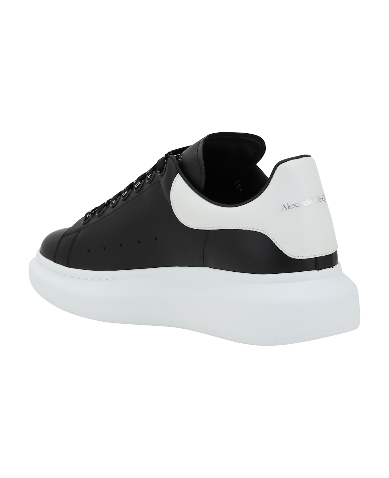 Alexander McQueen Leather Sneakers - Black