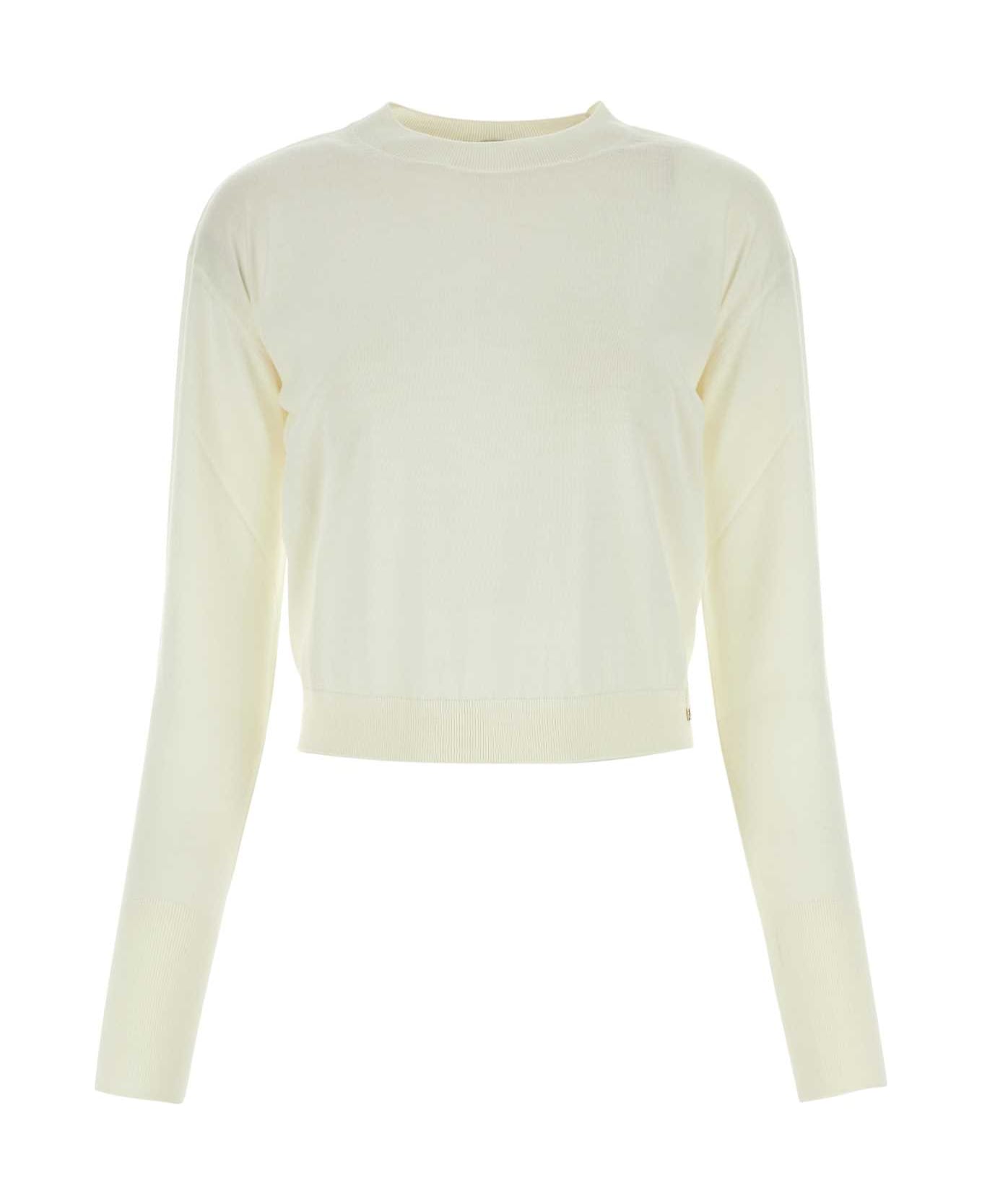 Herno Ivory Wool Sweater - BIANCO