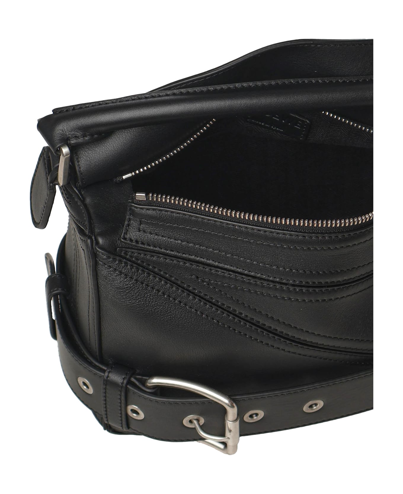 Loewe Small Puzzle Biker Bag - Black
