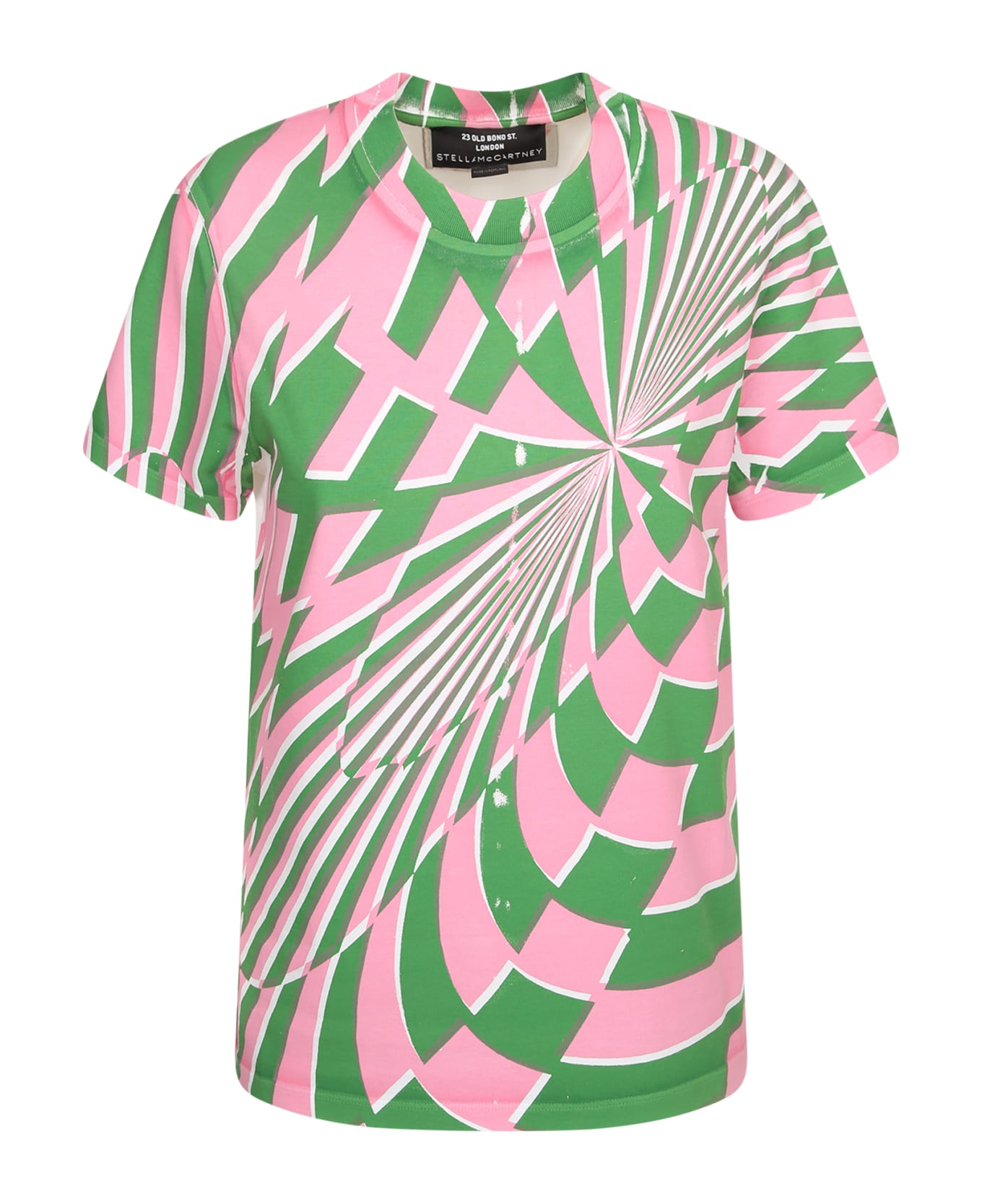 Stella McCartney T-shirt Optical Rosa/verde - Multi