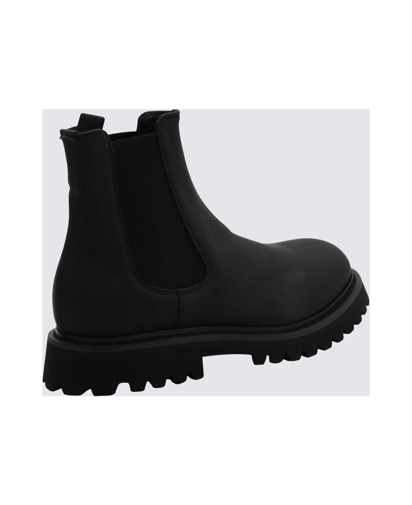 Premiata Black Leather Beatle Boots - Black ブーツ