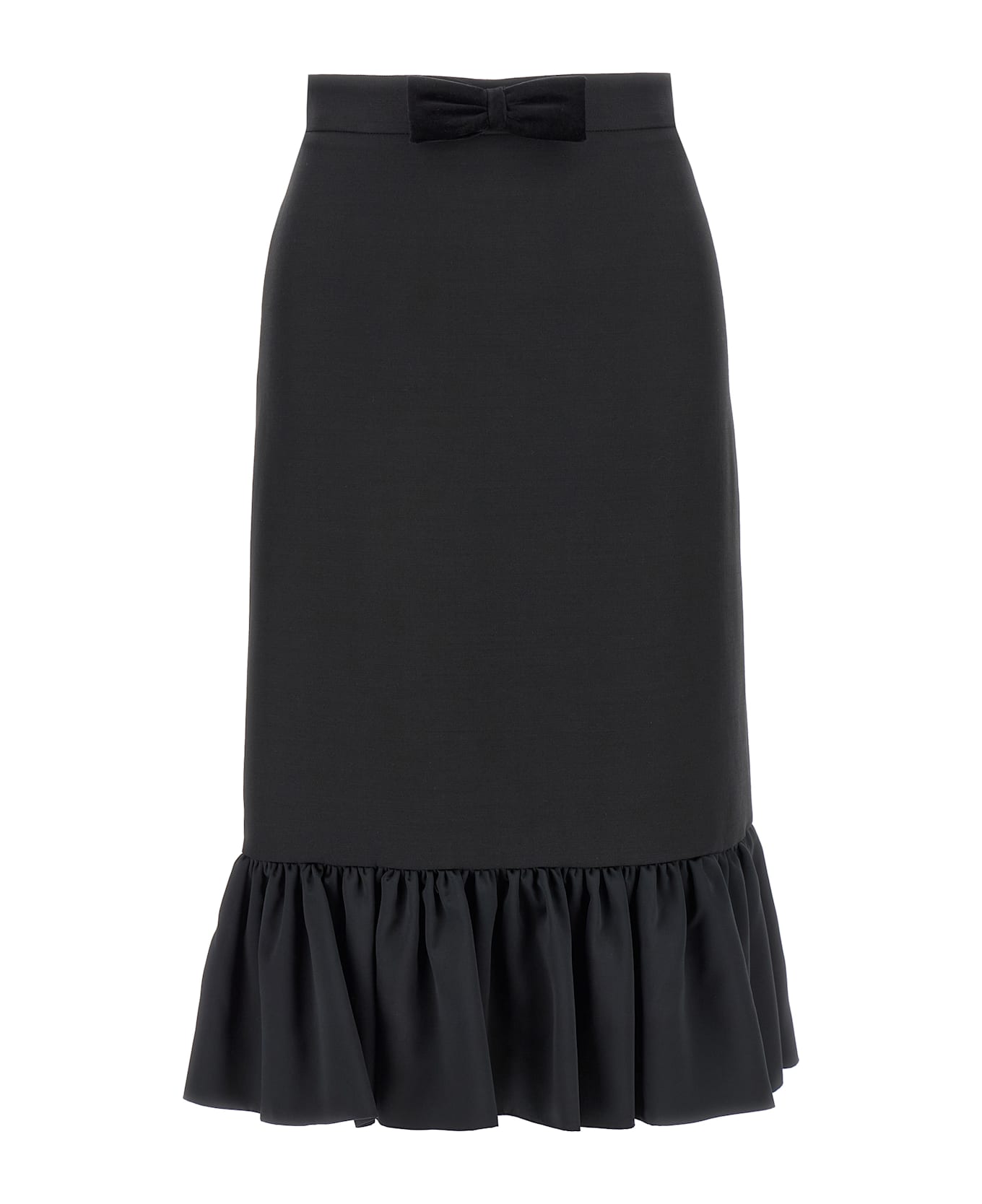 Valentino Garavani Crepe Couture Skirt - Black  