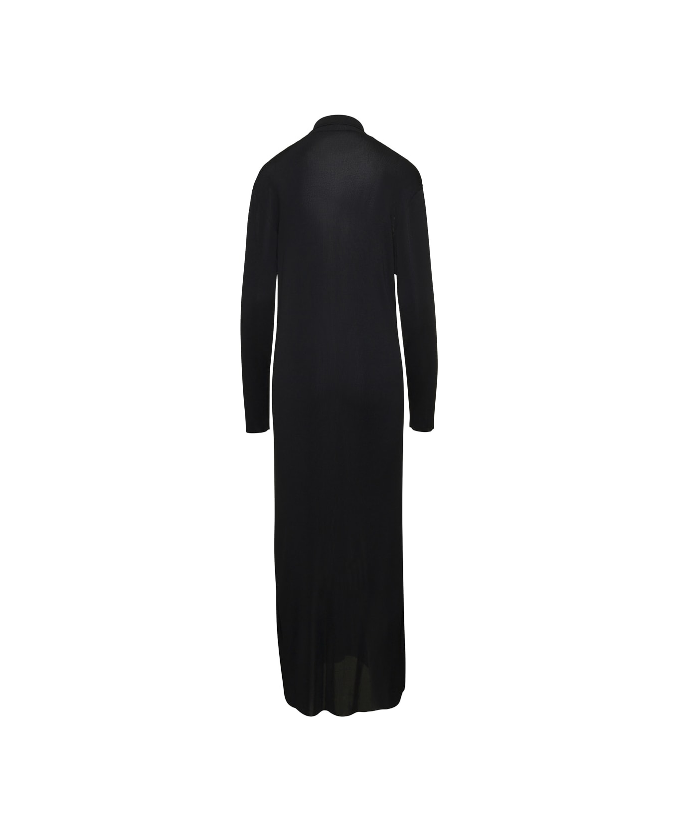 Philosophy di Lorenzo Serafini Black Long Dress In Viscose Woman - Black
