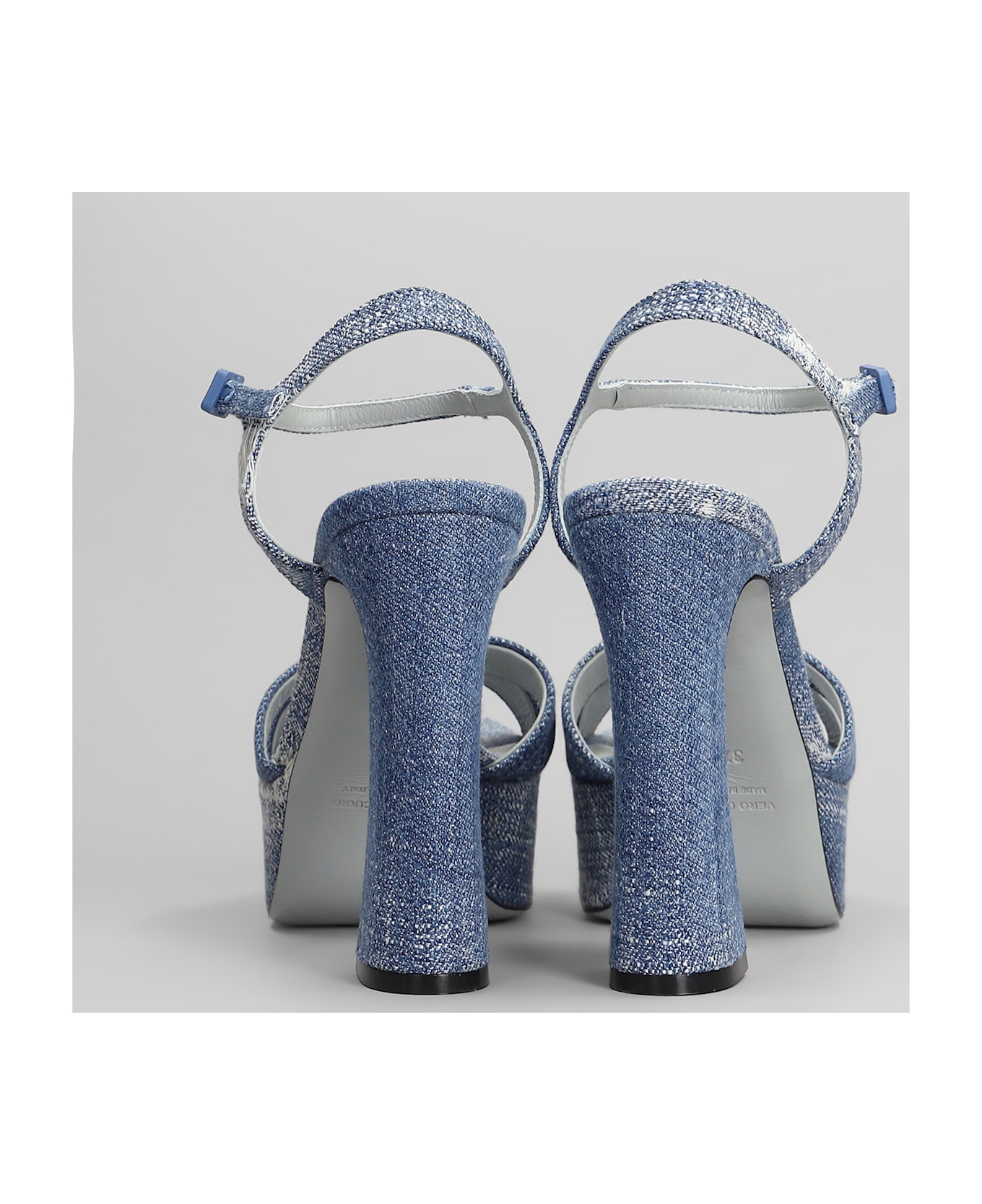 Roberto Festa Stella Sandals In Blue Denim - blue サンダル