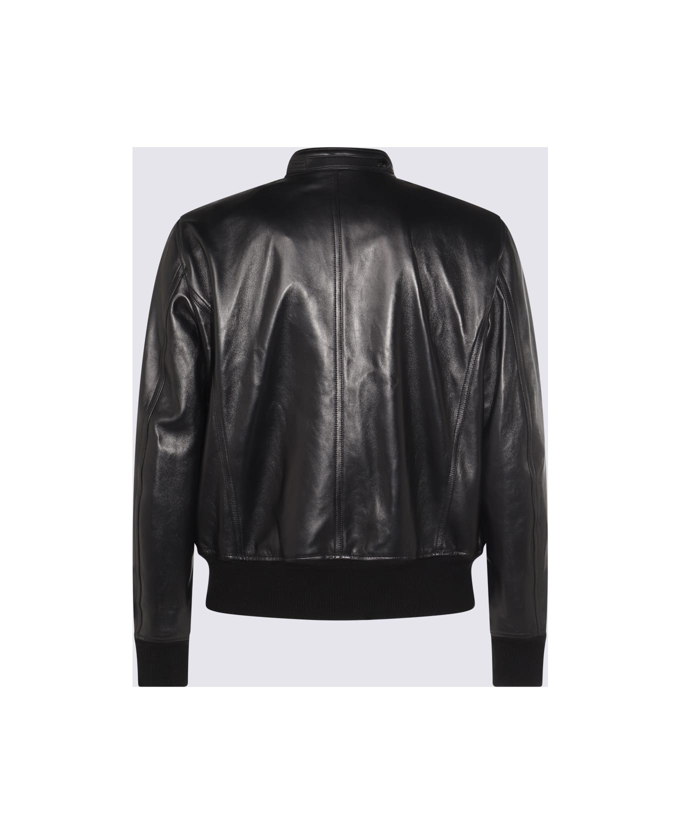 Tom Ford Black Leather Jacket - Black