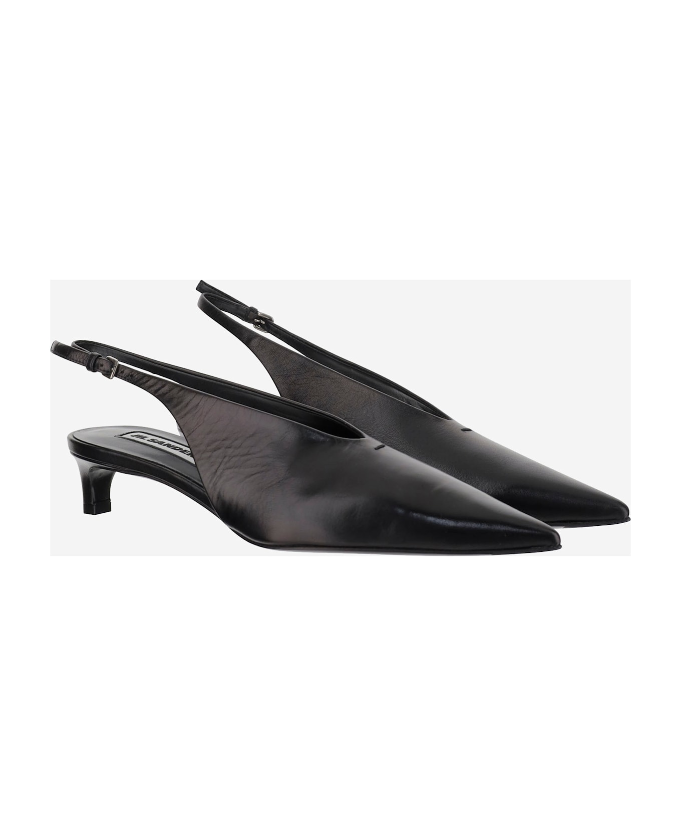 Jil Sander Leather Pumps - Black