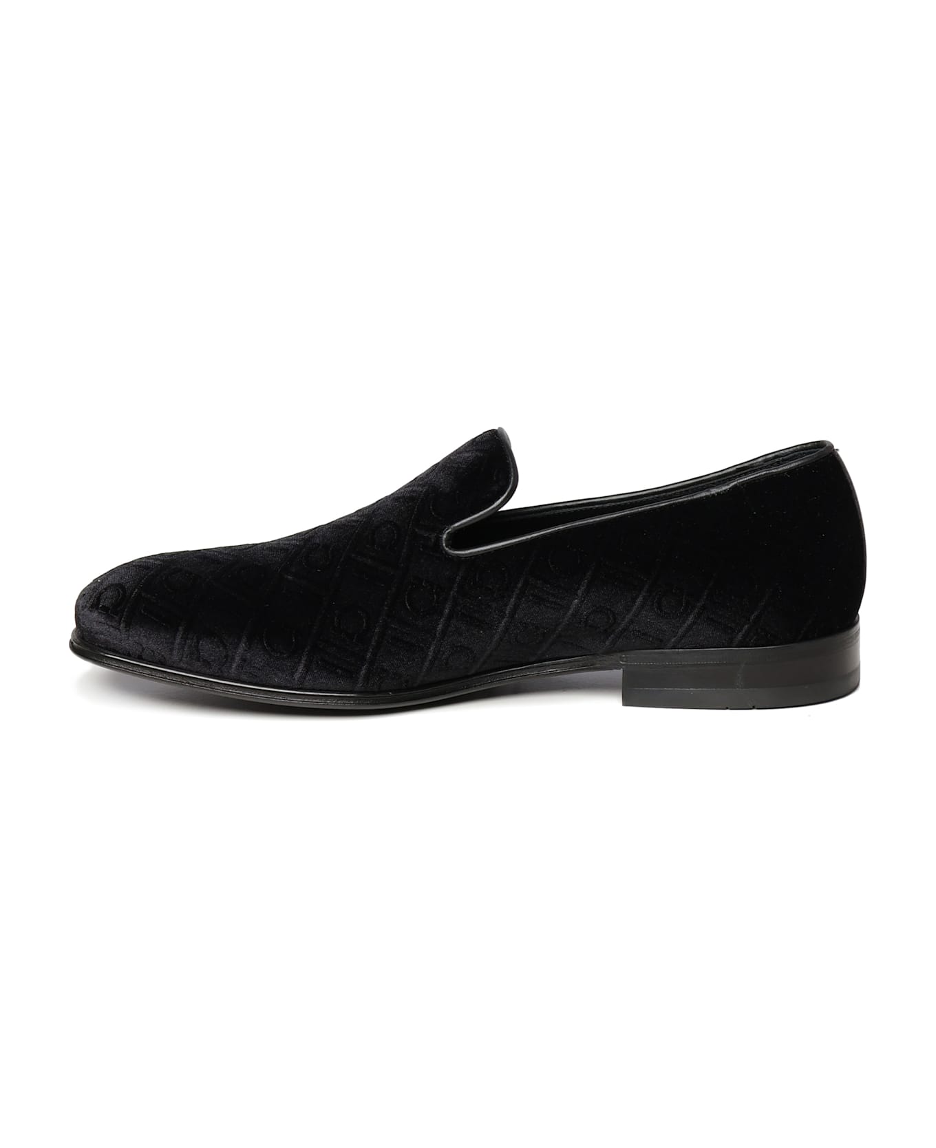 Ferragamo Velvet Loafers - Black
