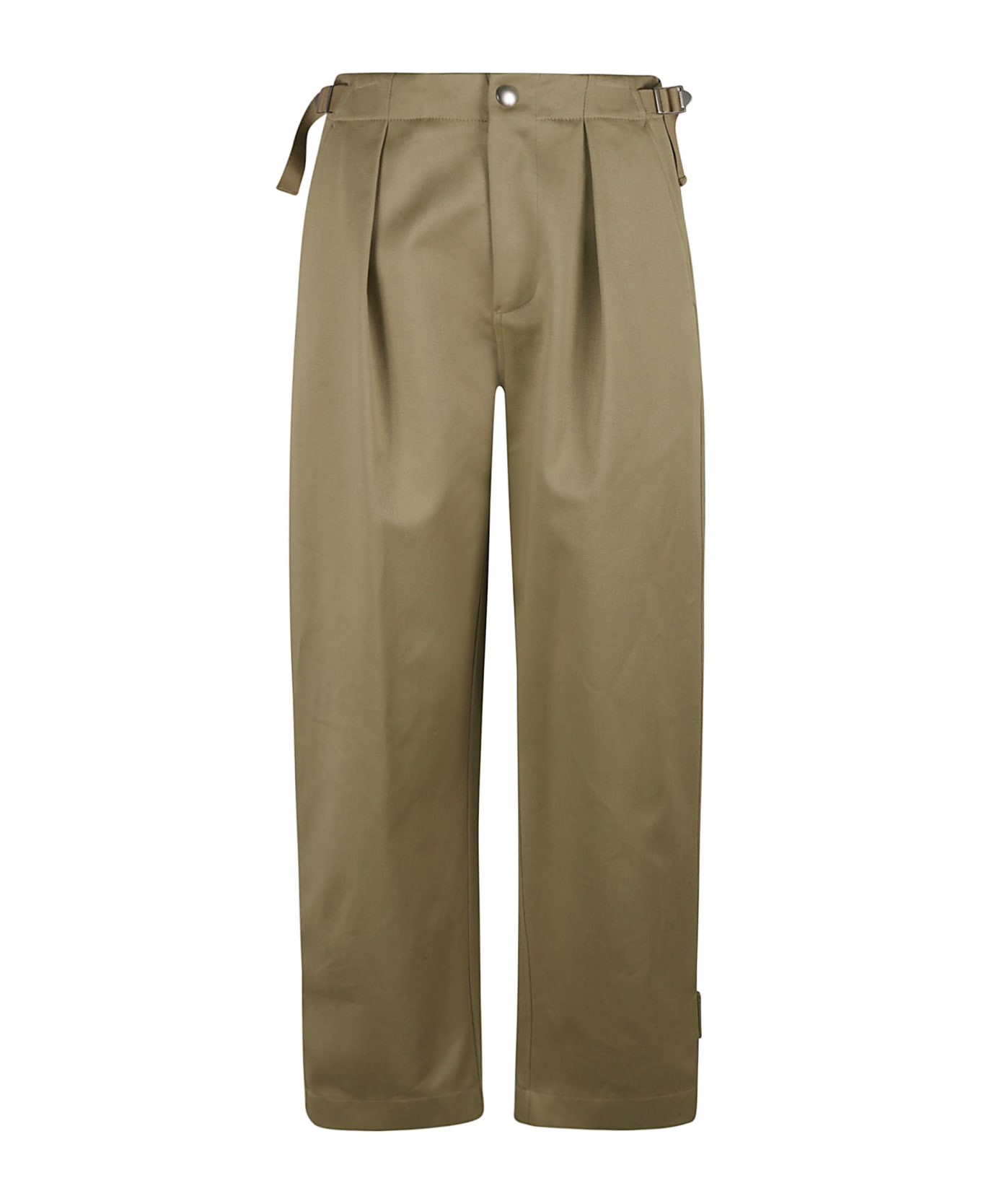Burberry Buttoned Belted Trousers - HUNTER