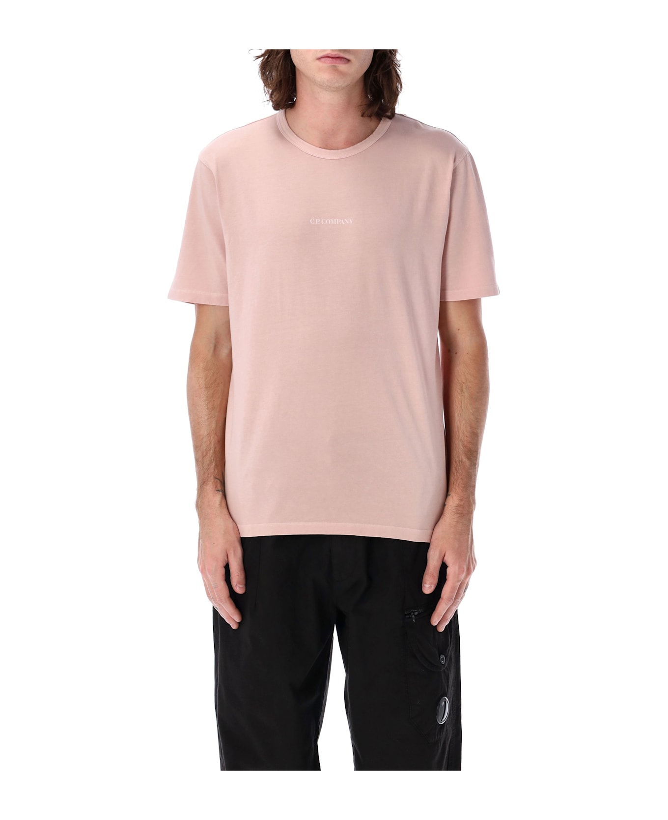 C.P. Company Logo Print T-shirt - MISTY ROSE