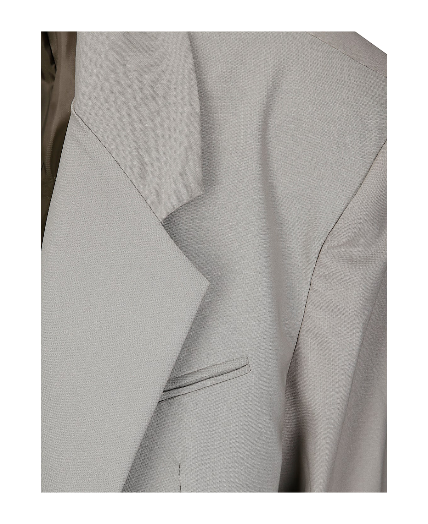 Act n.1 Deconstructed Corset Wool Blazer - WARM GREY