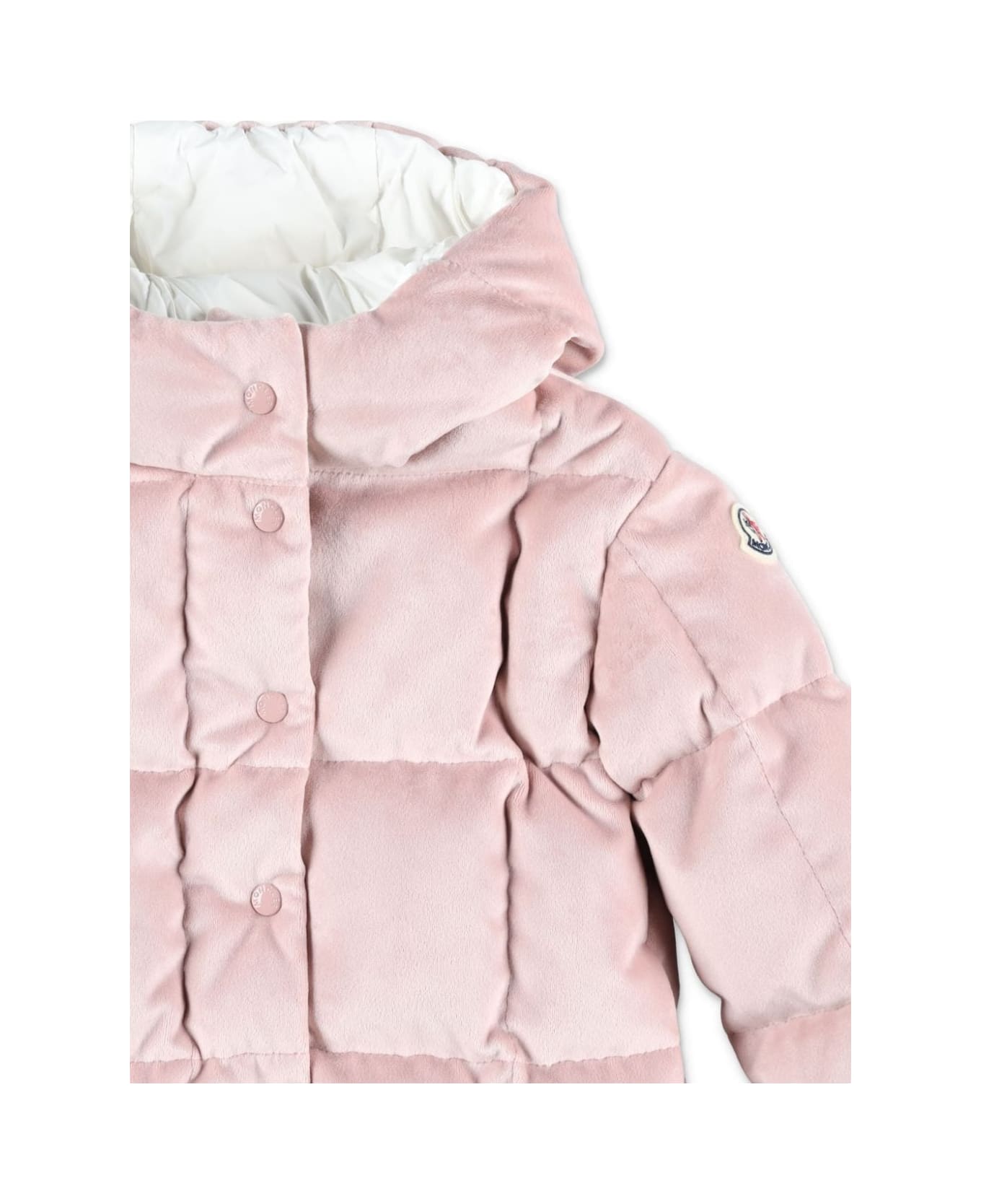 Moncler Pink Down Jacket Baby Girl - Pink