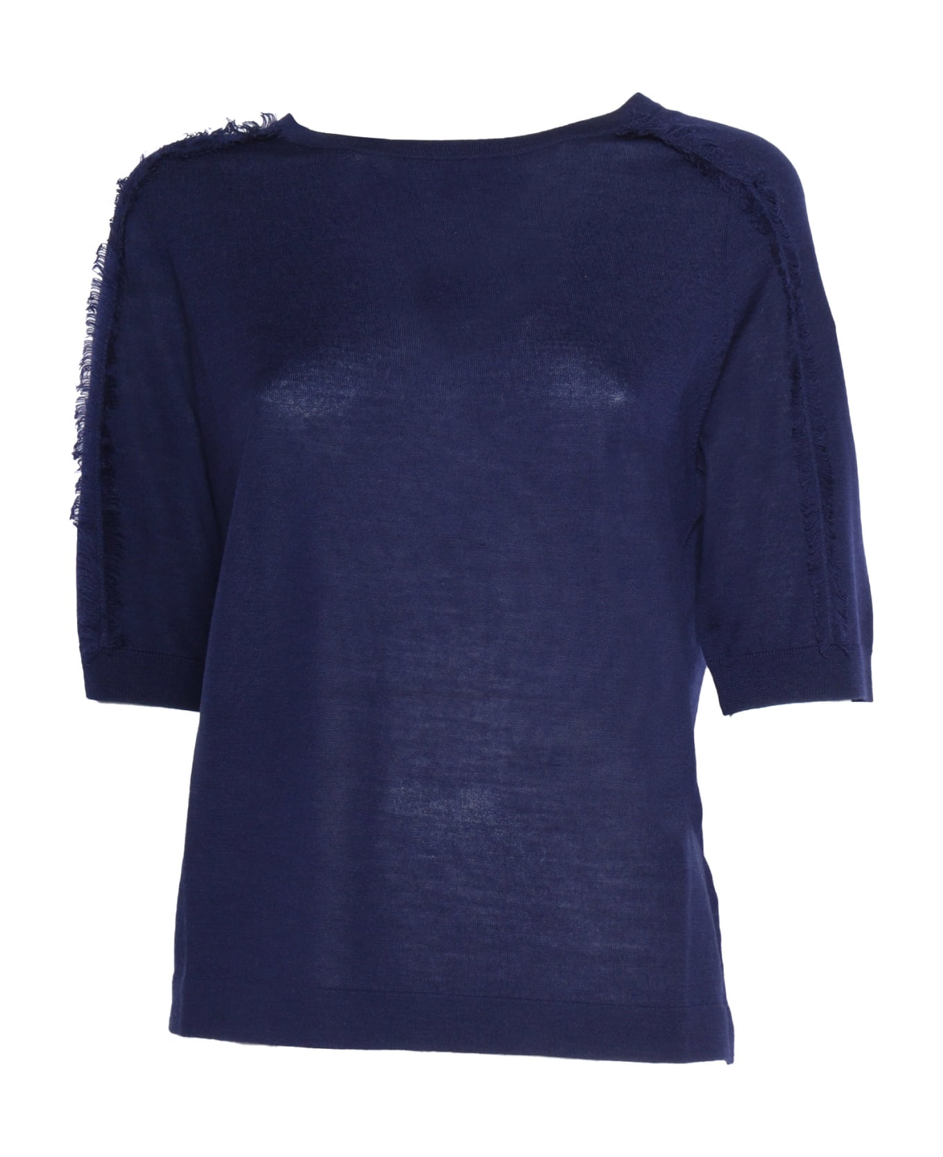 Ballantyne Blue Short-sleeved Shirt - BLUE