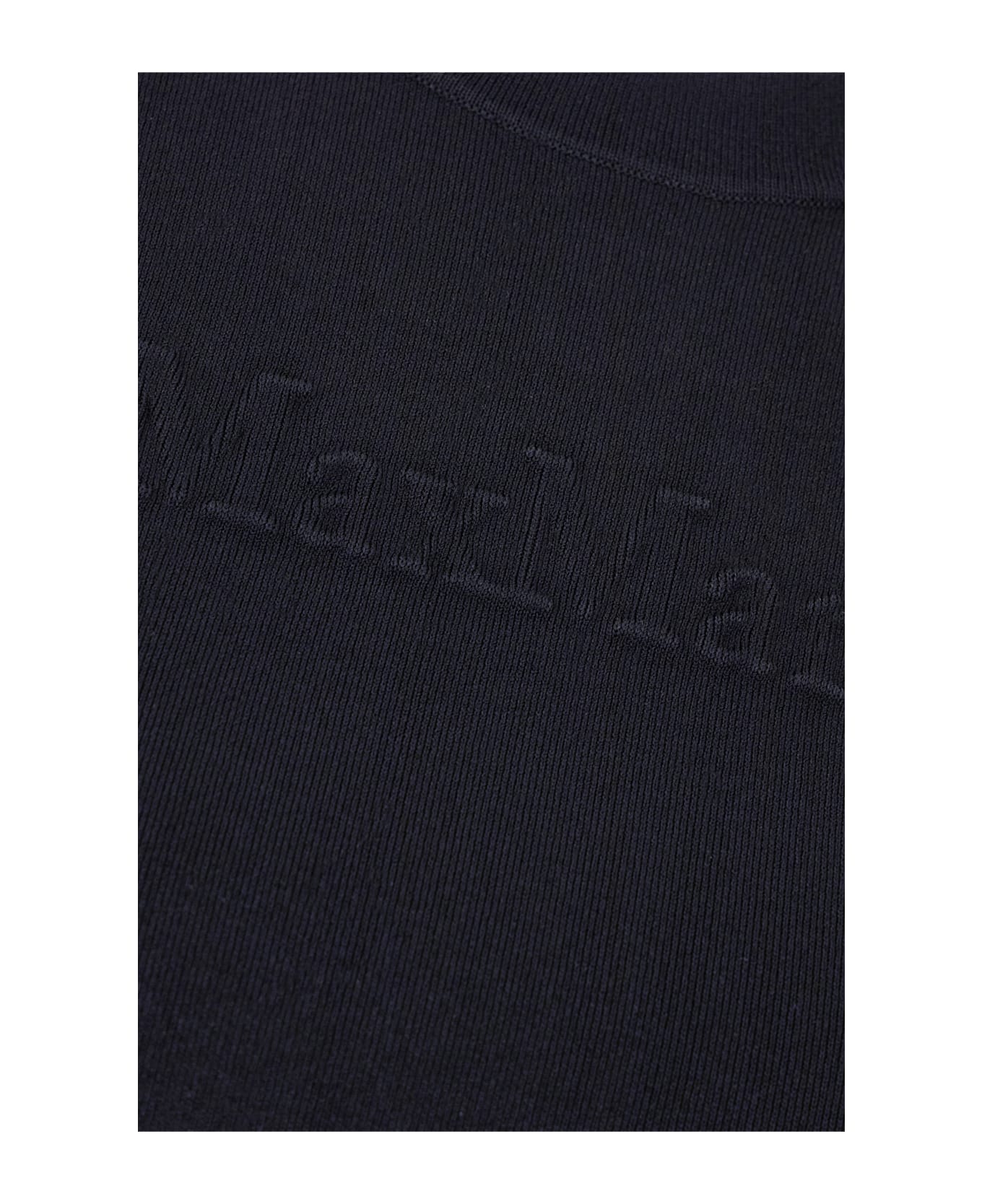 Max Mara Midnight Blue Stretch Viscose Blend T-shirt - Blu
