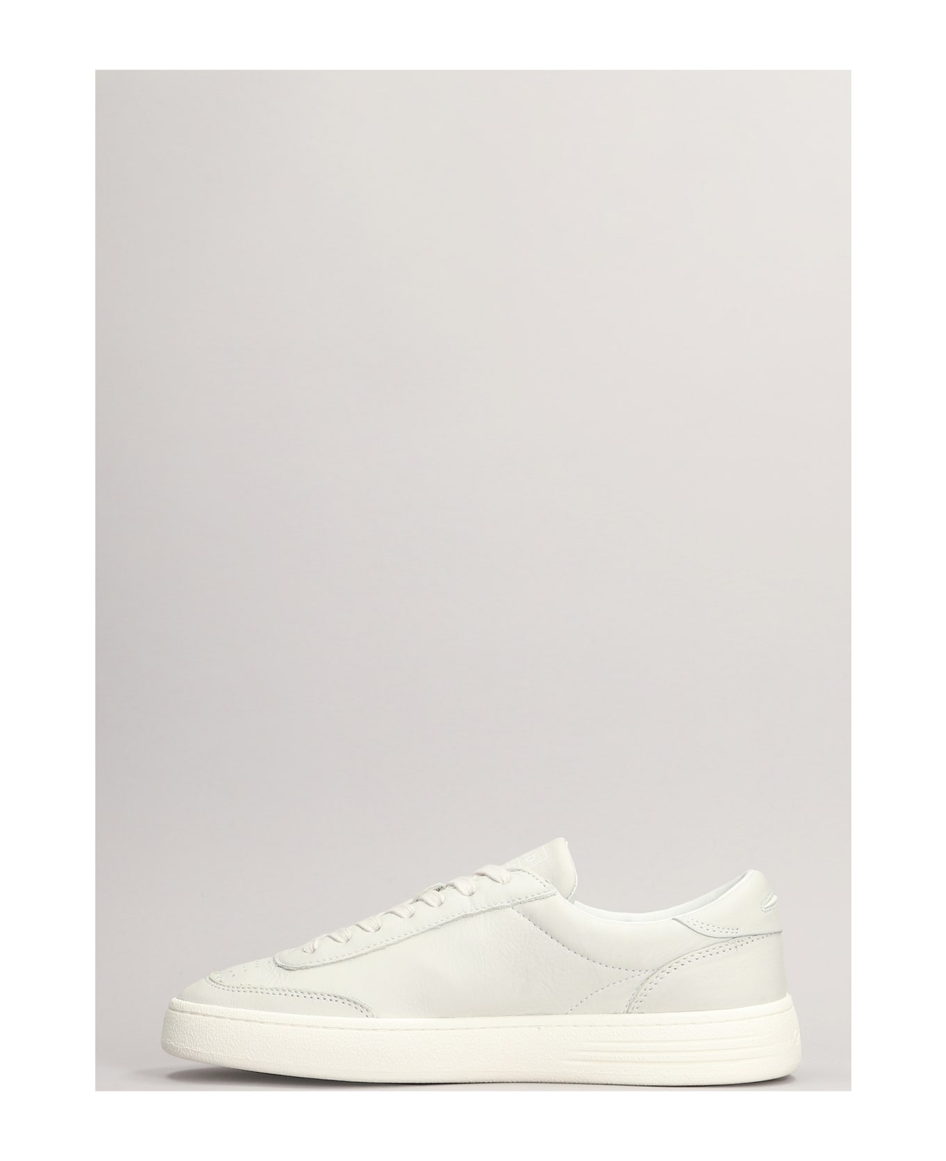 GHOUD Lindo Low Sneakers In Grey Leather - NEUTRALS